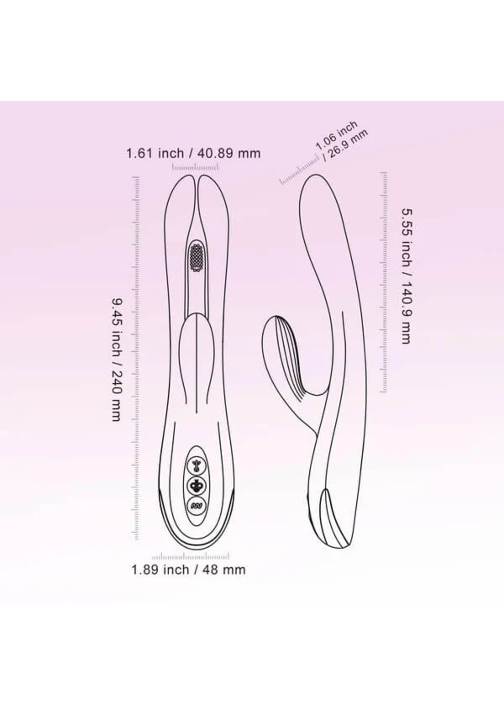 Honey Play Box Terri App-Controlled Kinky Finger Tapping Rabbit Vibrator