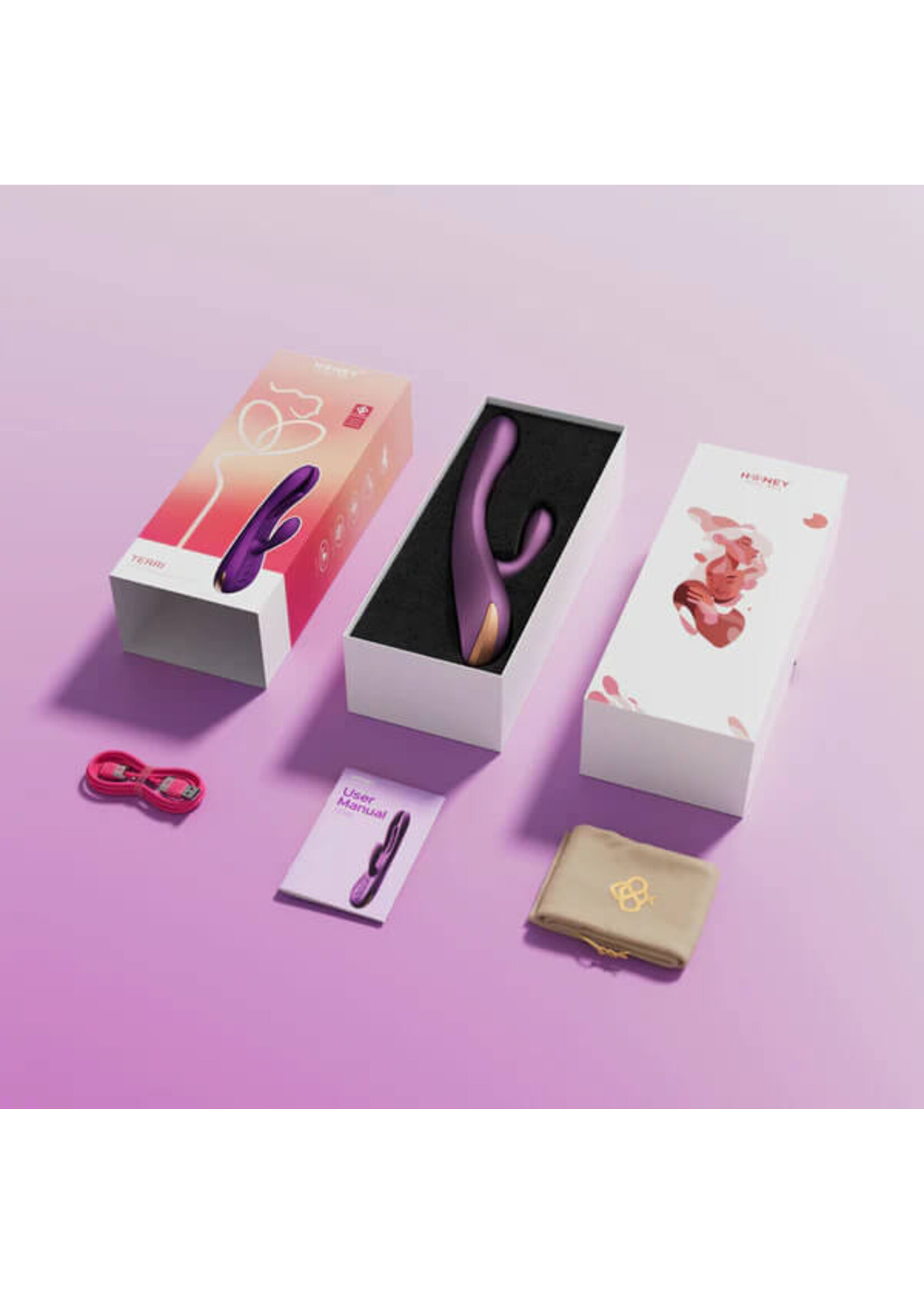 Honey Play Box Terri App-Controlled Kinky Finger Tapping Rabbit Vibrator