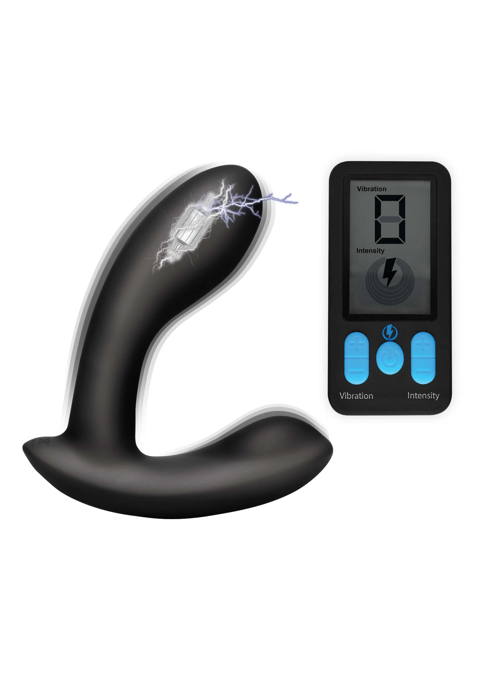 E-Stim Pro Silicone Prostate Vibe W- Remote