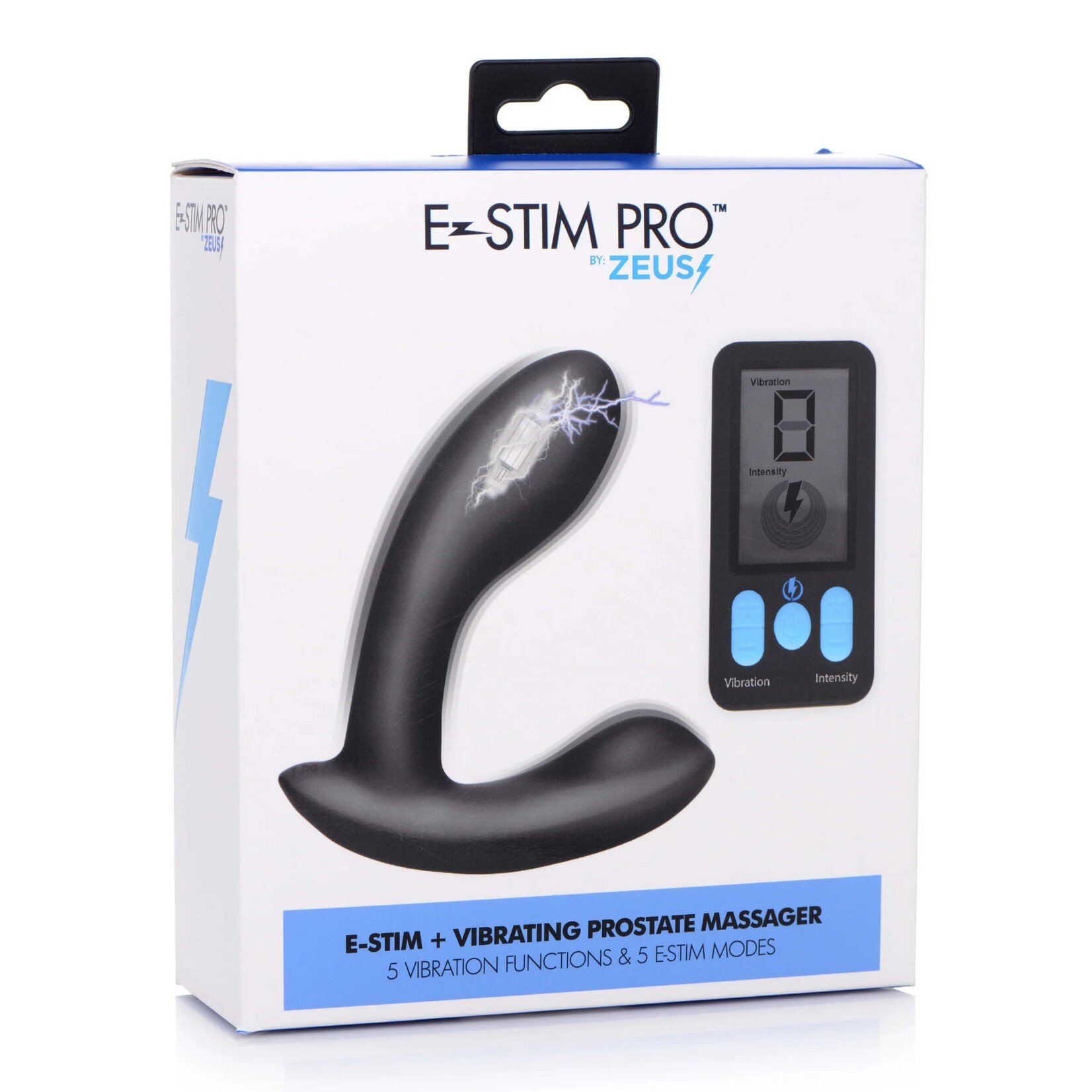 E-Stim Pro Silicone Prostate Vibe W- Remote