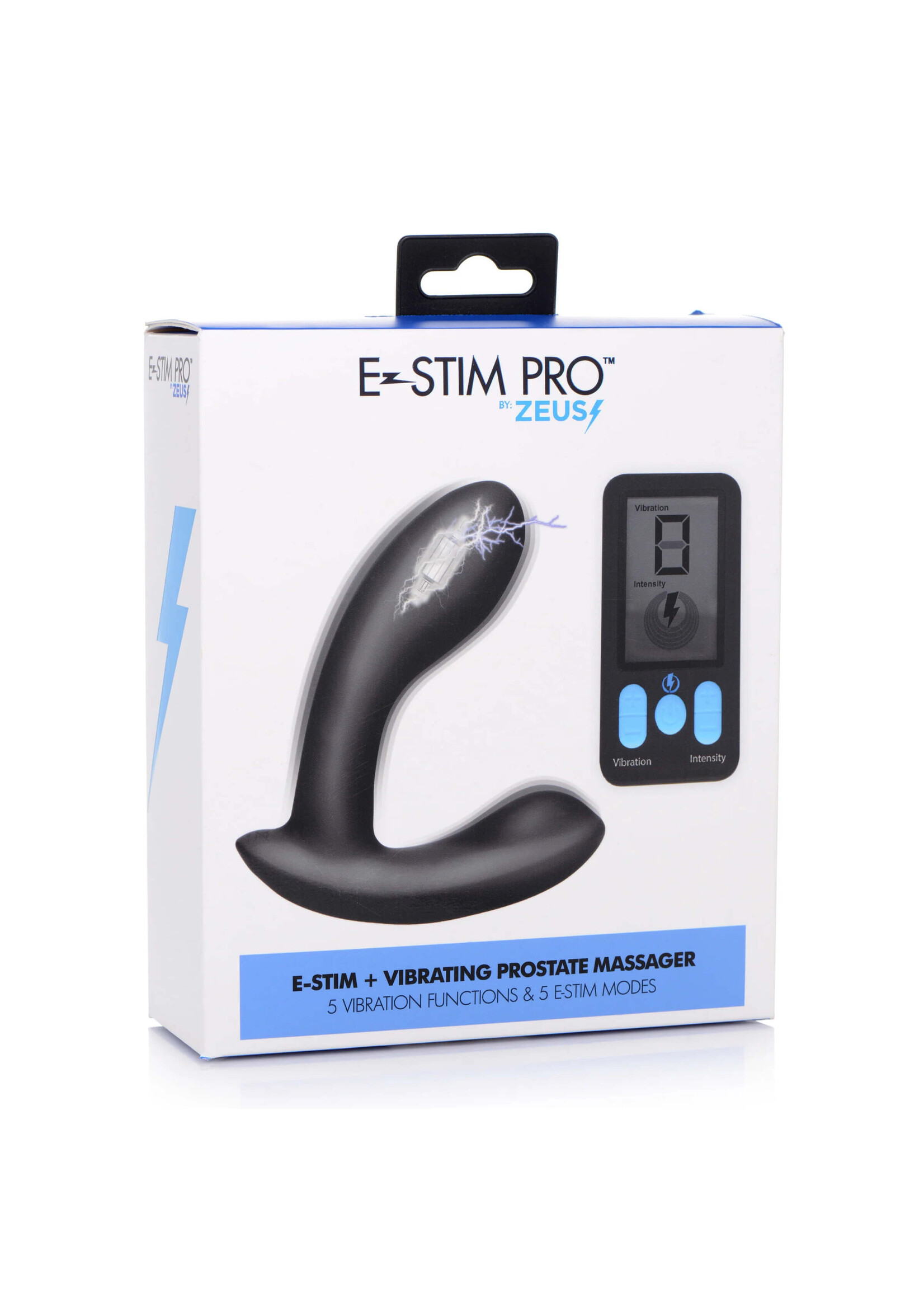 E-Stim Pro Silicone Prostate Vibe W- Remote