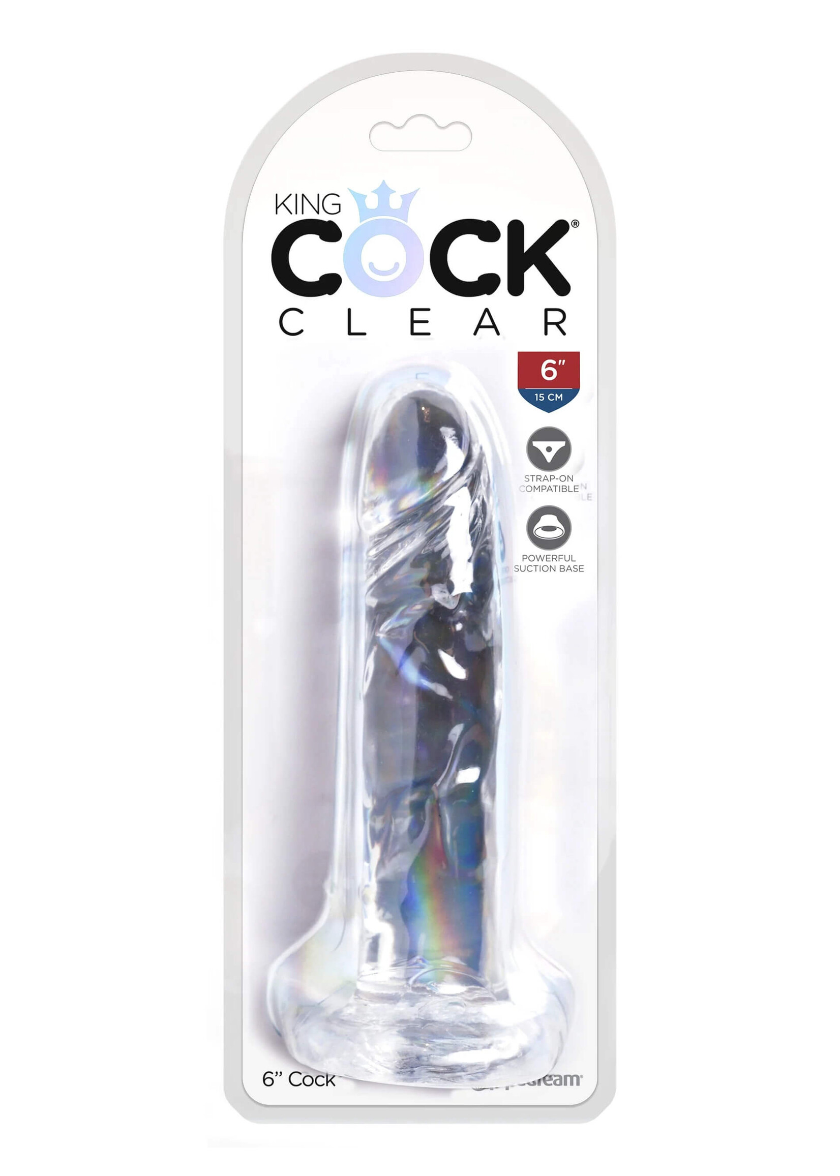 King Cock Clear 6" Cock