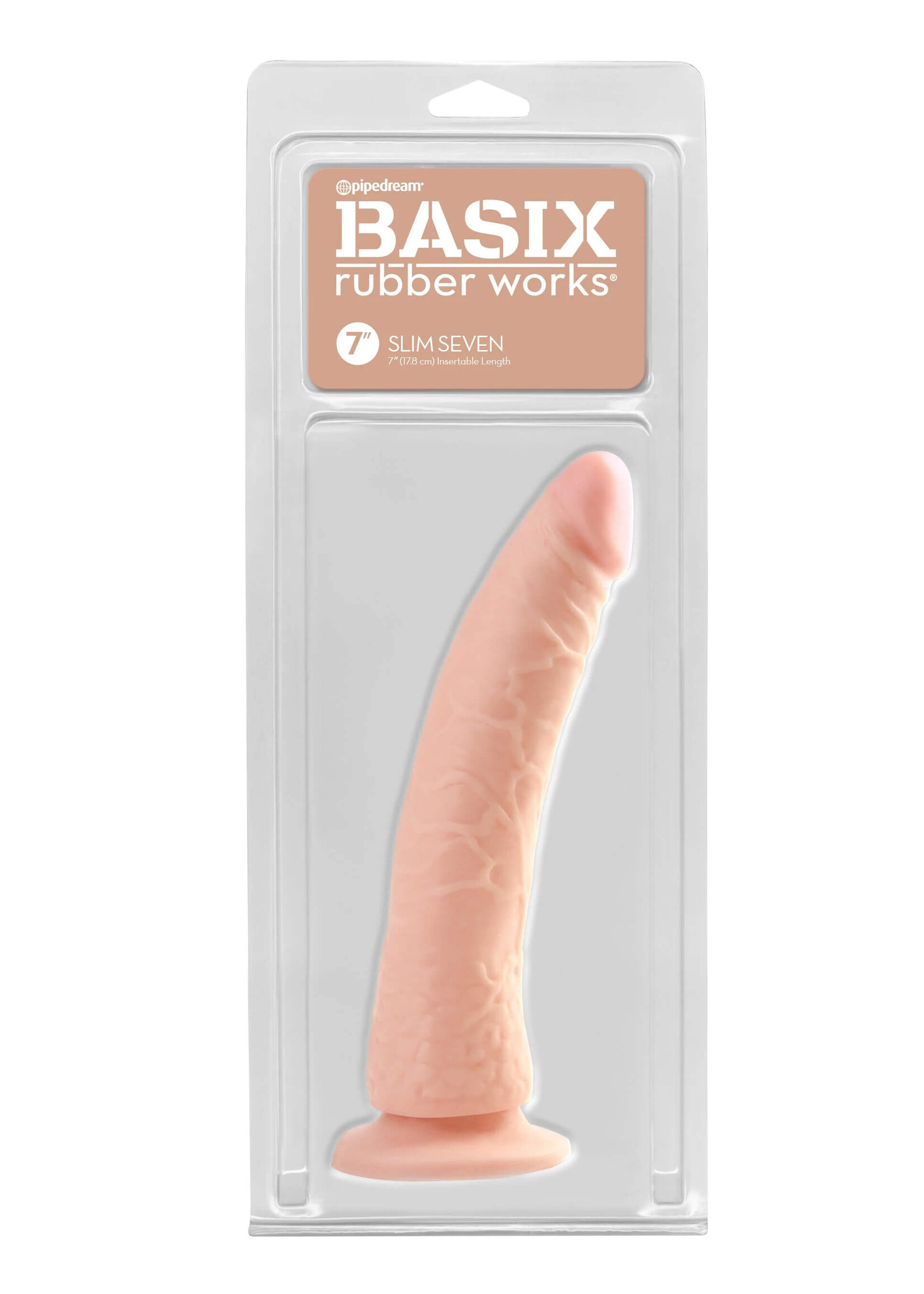 Pipedream Basix Rubber Works Slim Seven- Light