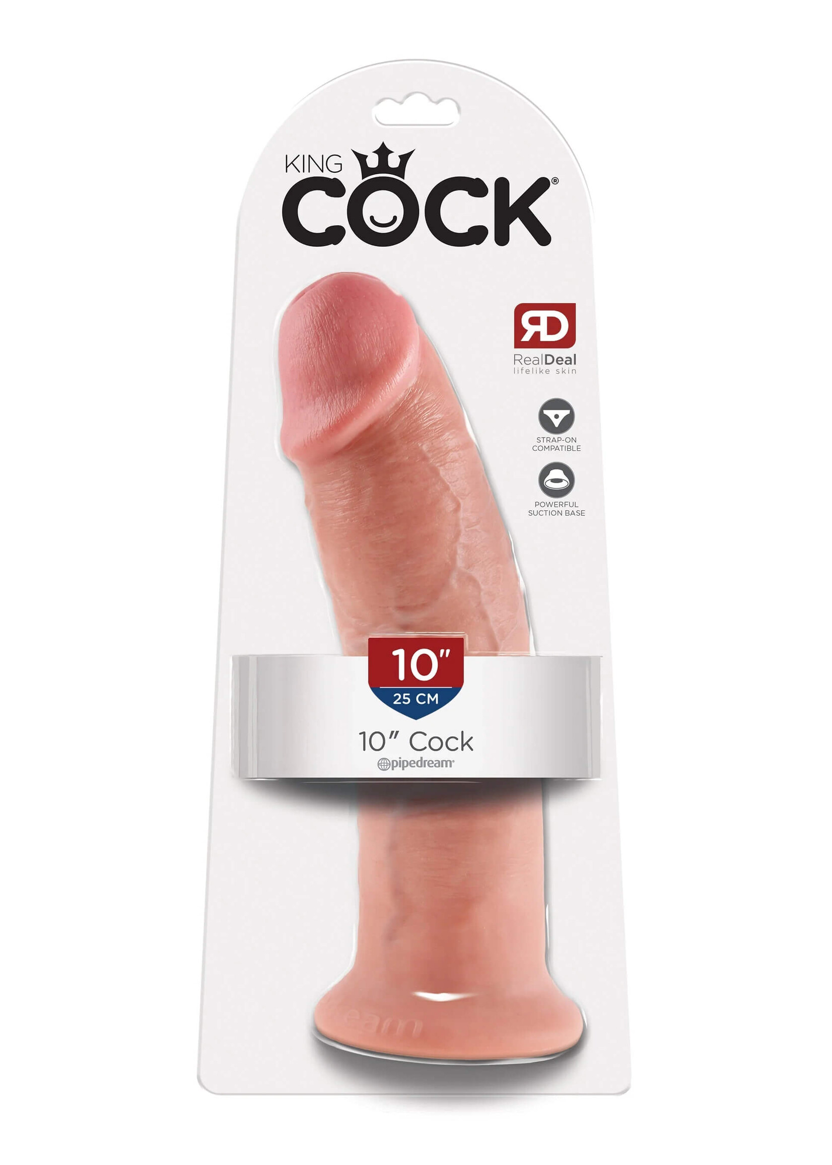 Pipedream King Cock 10" Cock- Light
