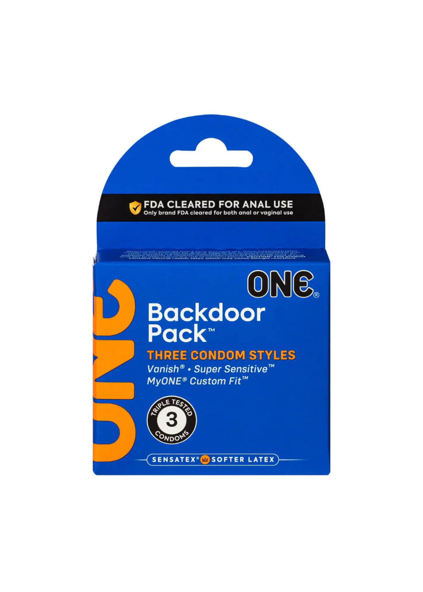 ONE Backdoor 3 Count Condoms