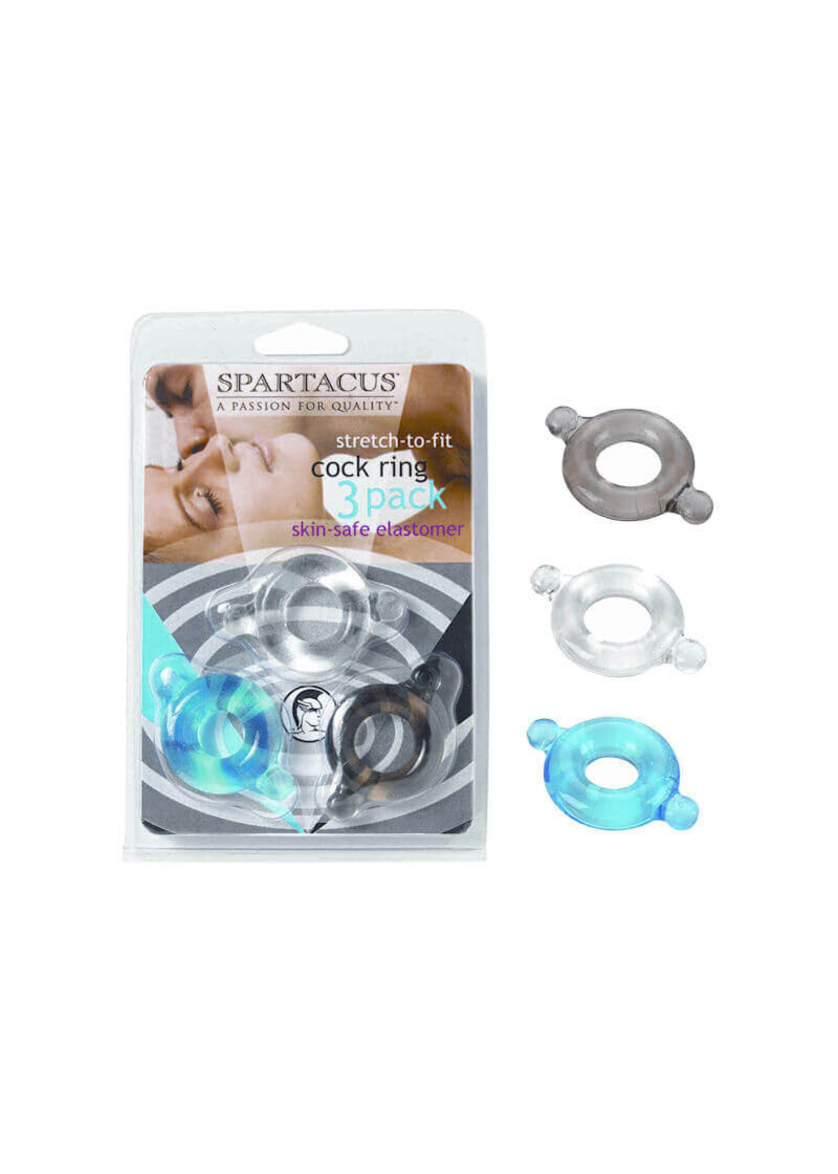 Elastomer C-ring Set- Black, Blue, Clear