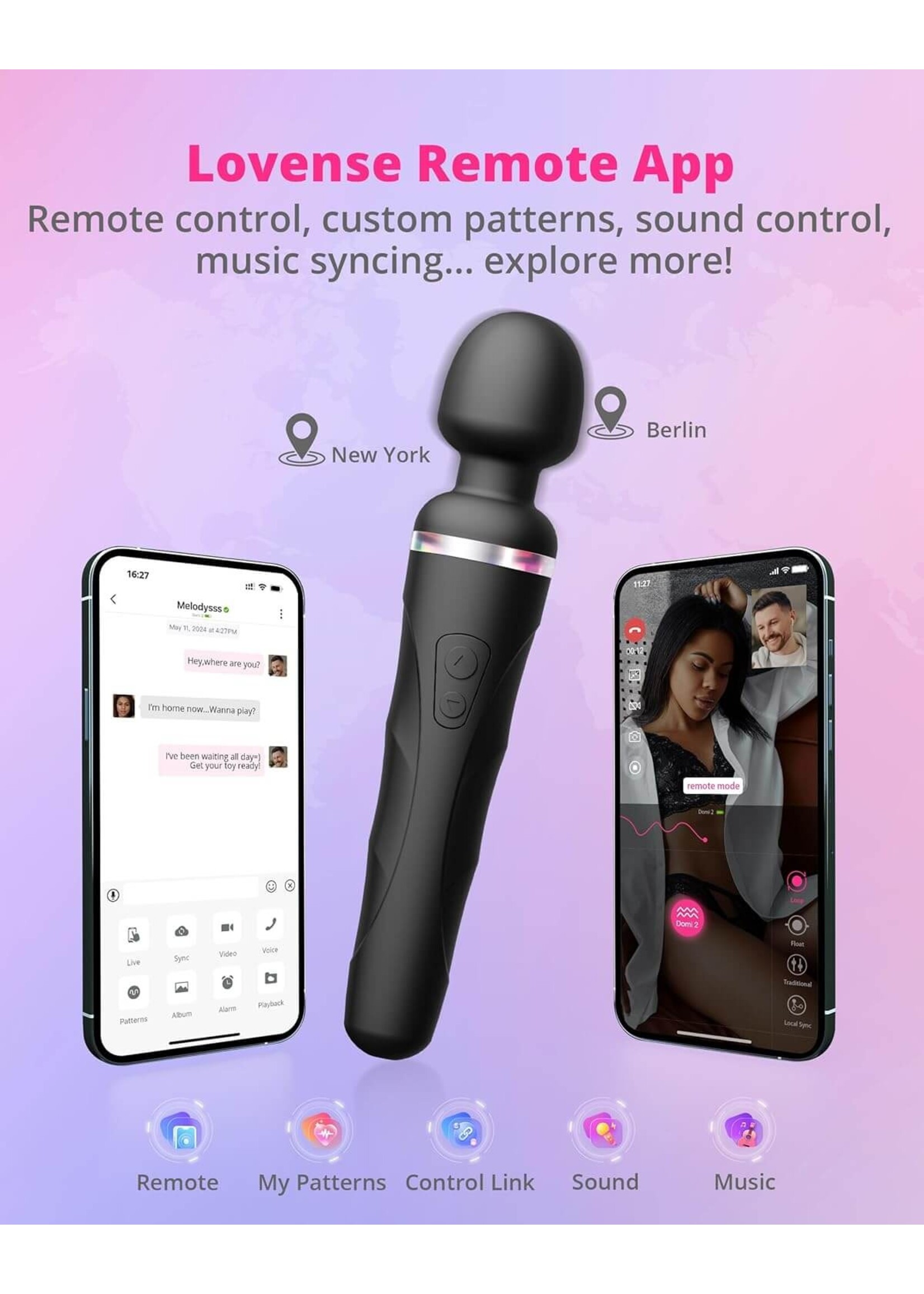 Lovense Lovense Domi 2 Wand Vibrator