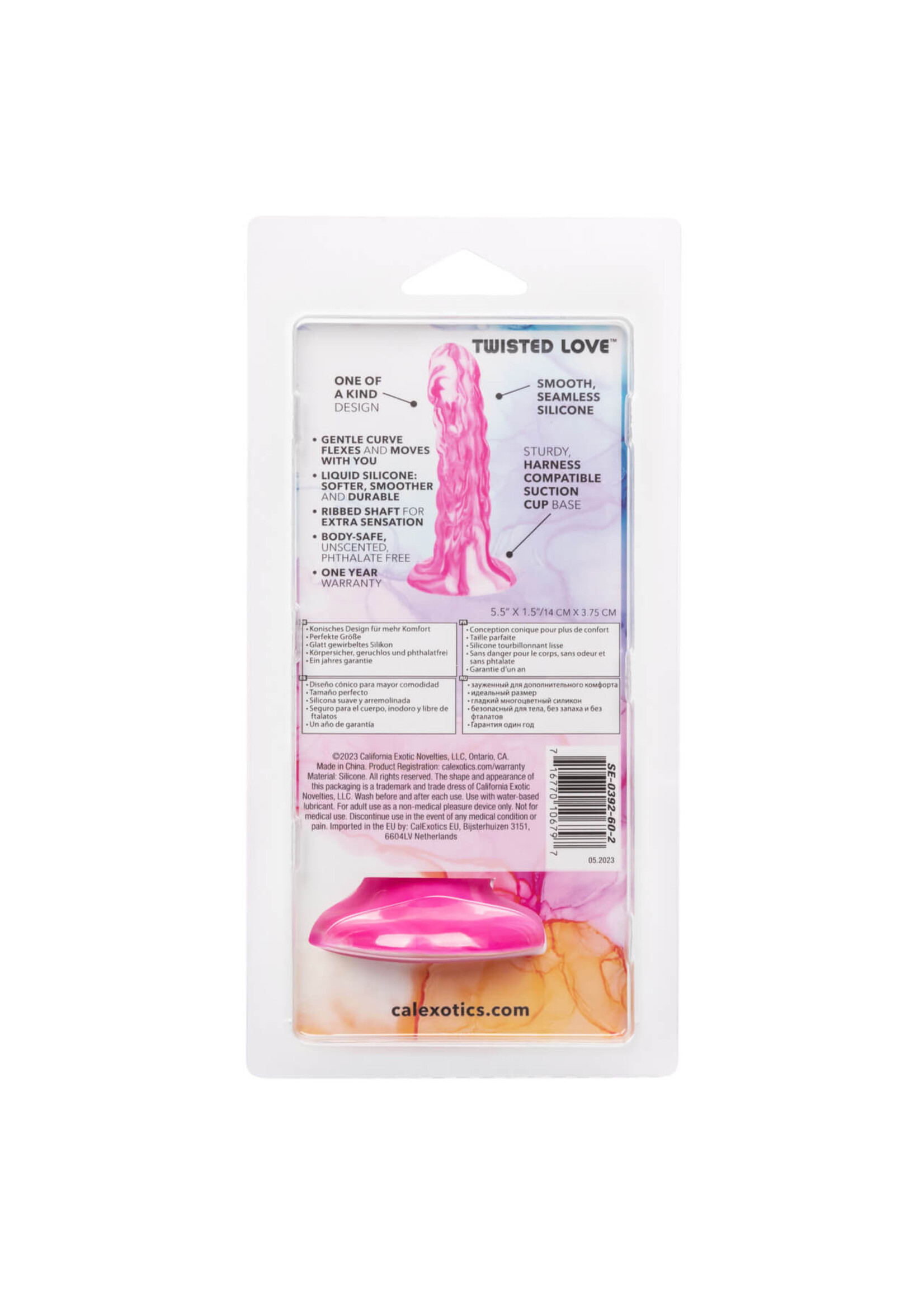 Twisted Love Twisted Ribbed Probe - Pink