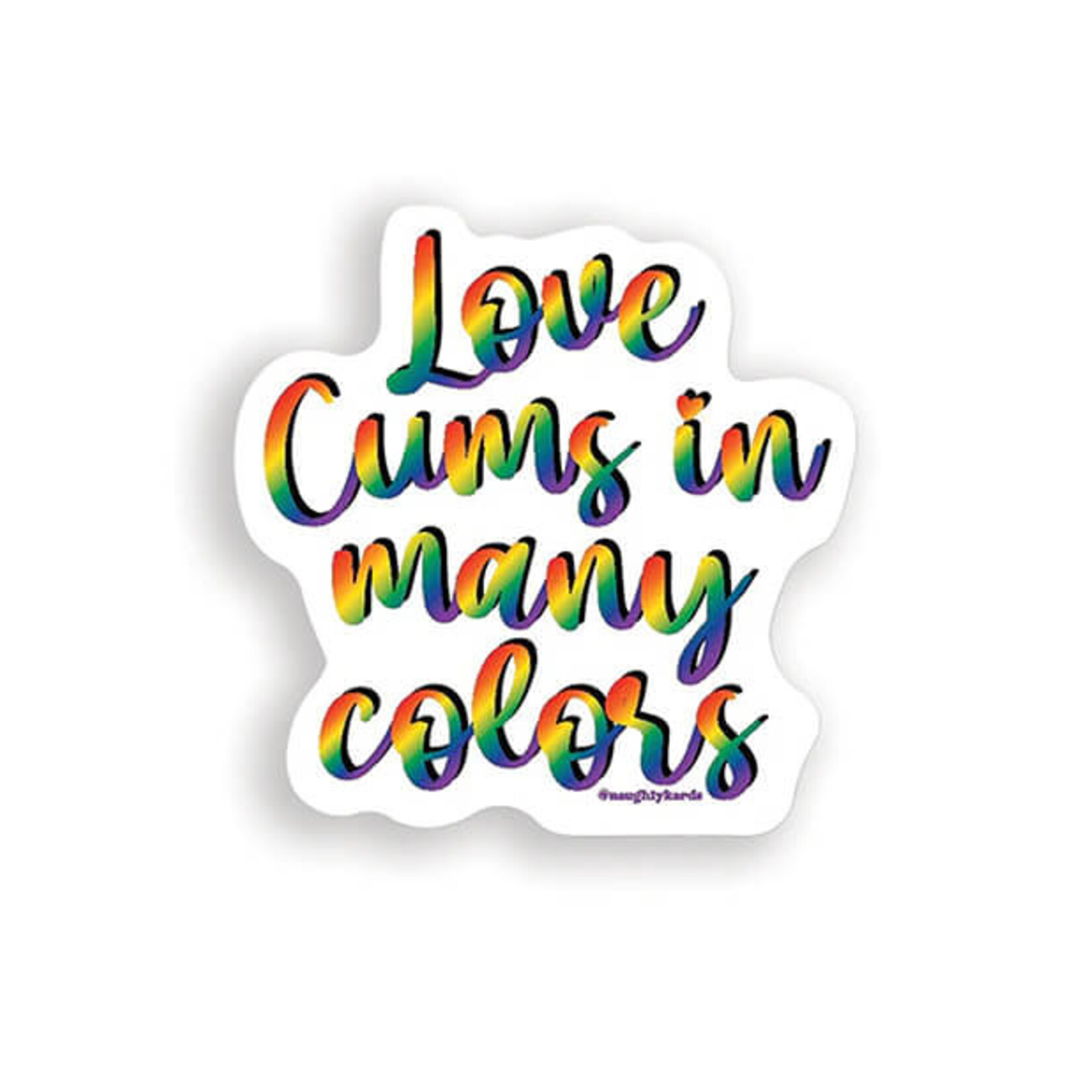 Kush Kards Love Cums Naughty Sticker