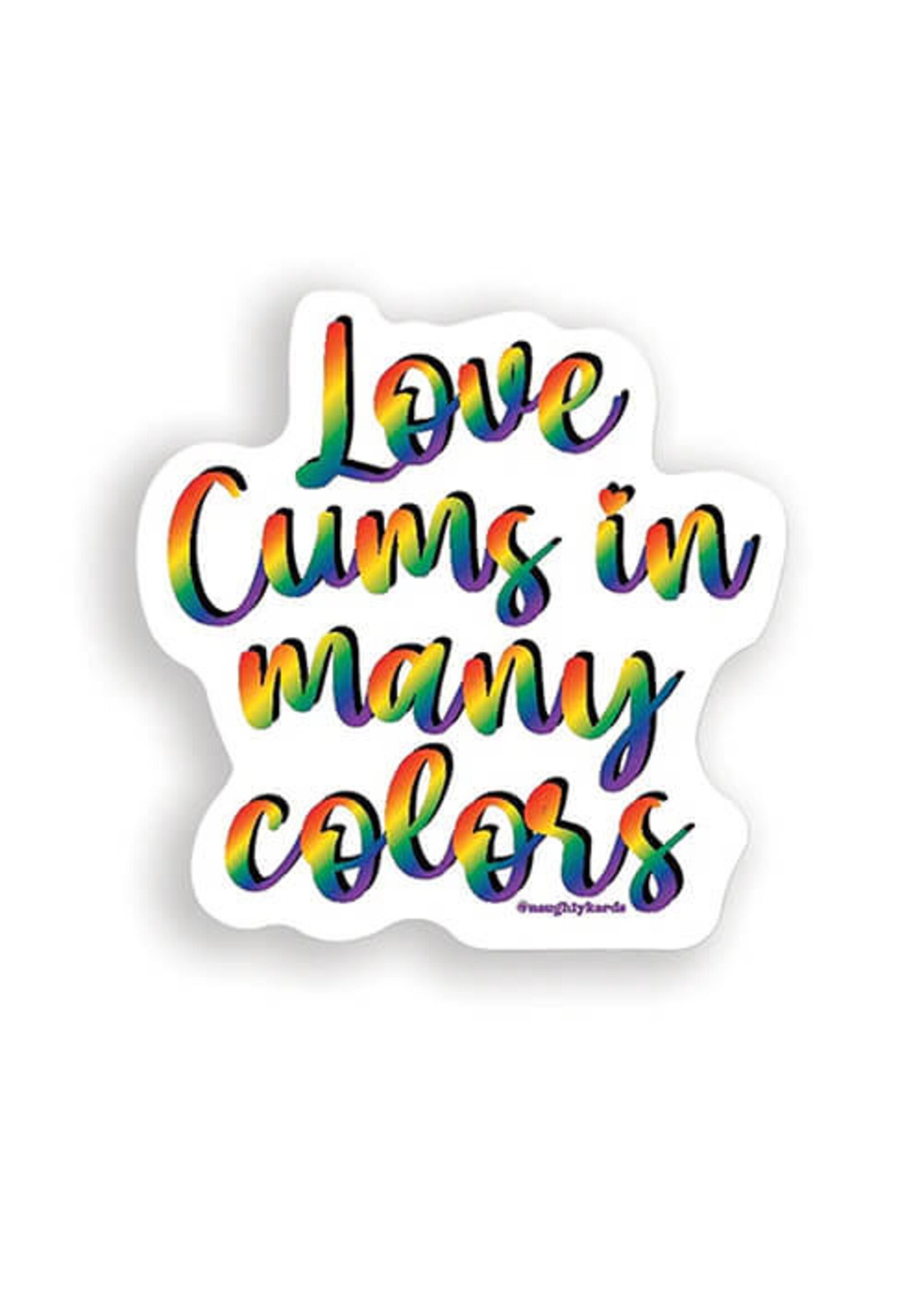 Kush Kards Love Cums Naughty Sticker