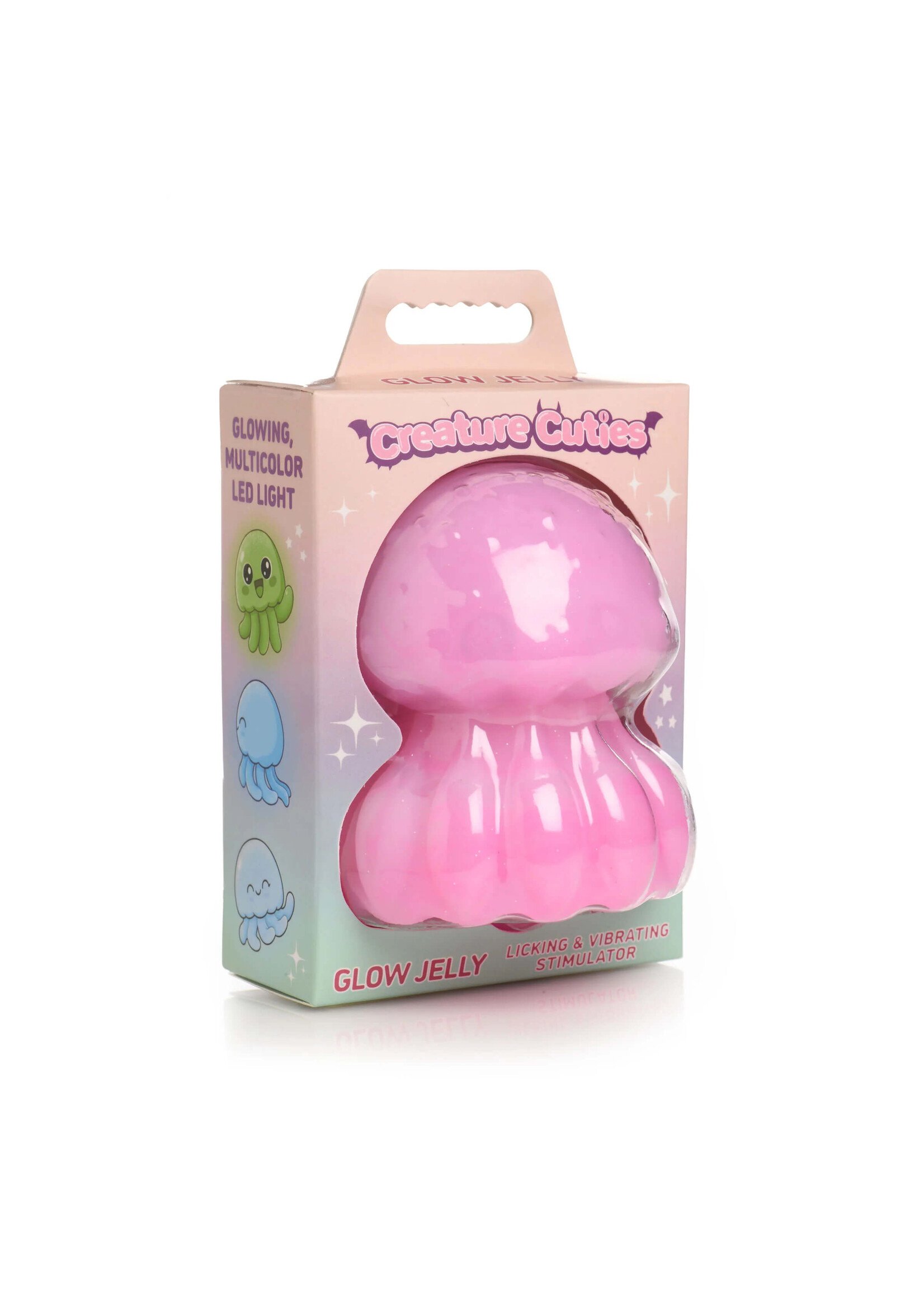 Creature Cuties Glow Jelly Licking & Vibrating Stimulator