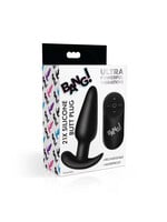 Bang 21X Remote Control Vibrating Silicone Butt Plug - Black