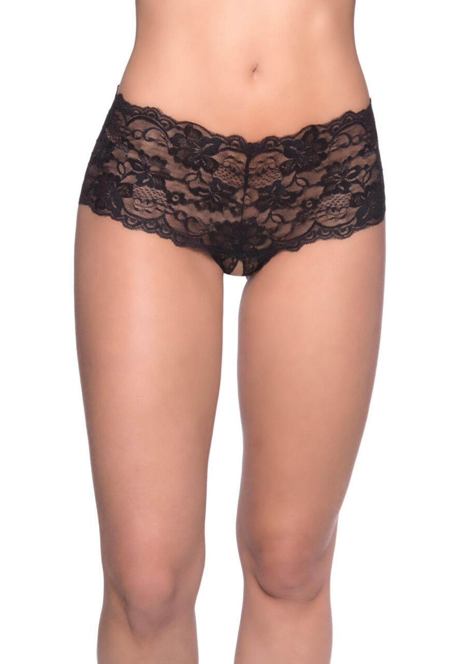 Oh La La Goodnight Kiss  Crotchless Boyshort