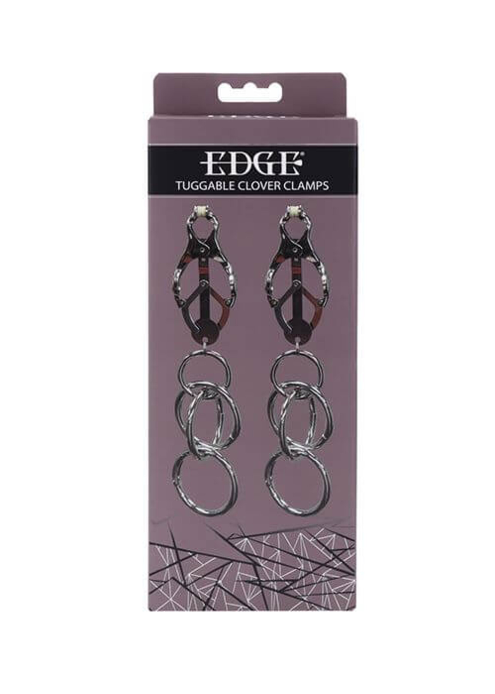 Sportsheets Edge Tuggable Clover Clamps - Silver