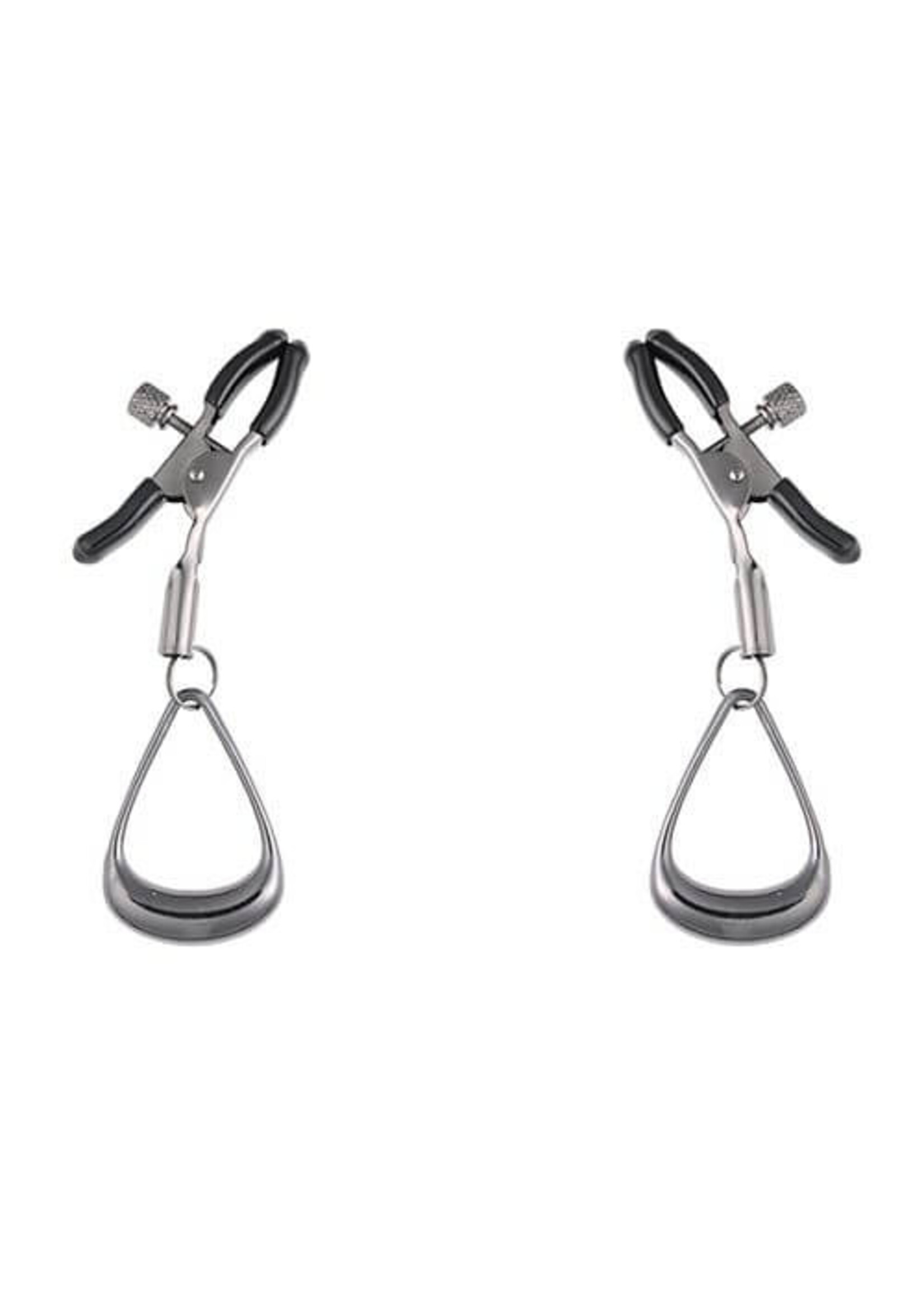 Sportsheets Sportsheets Velvet Noir Tuggable Nipple Clamps - Black