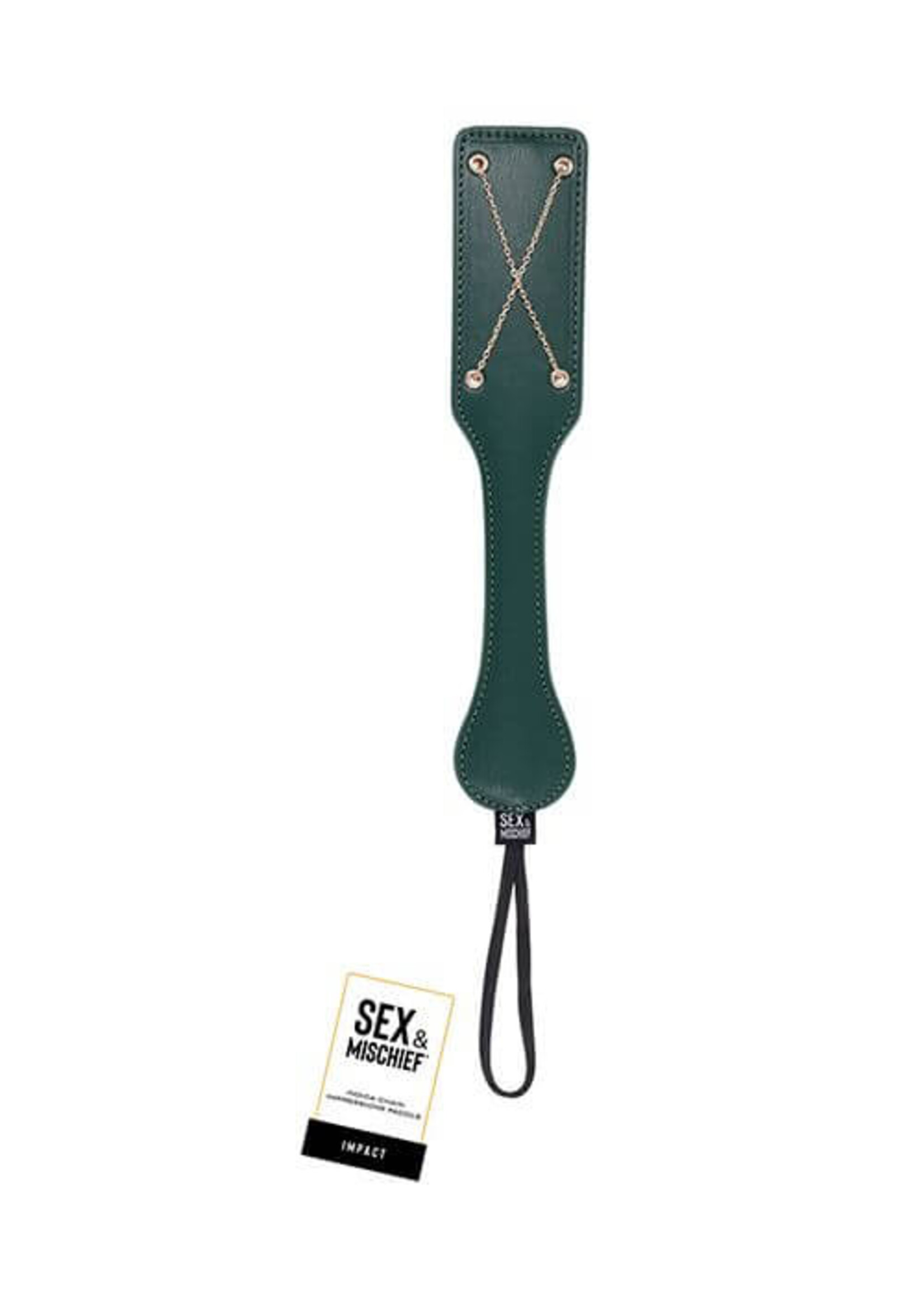 Sportsheets Sex & Mischief Indica Chain Impression Paddle