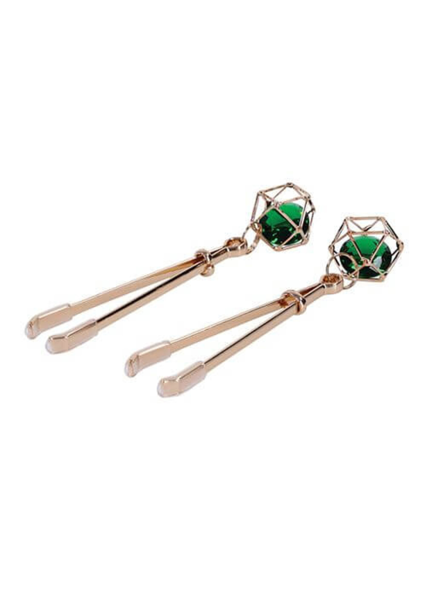 Sportsheets Sex & Mischief Indica Crystal Nipple Clips