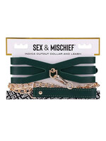Sportsheets Sex & Mischief Indica Cutout Collar & Leash