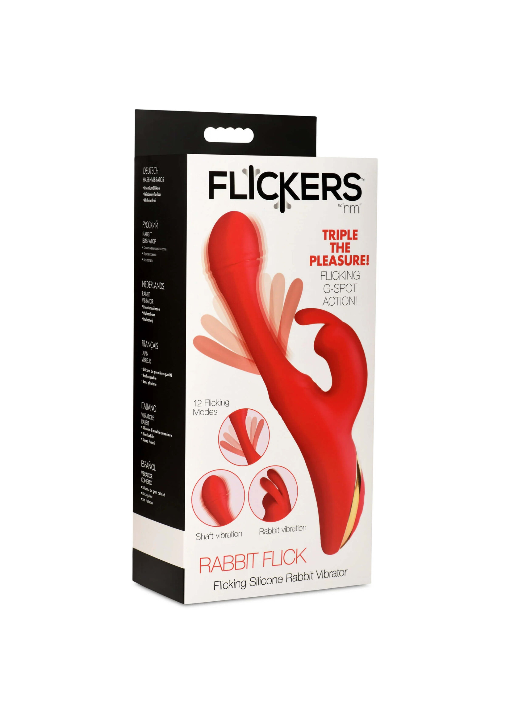 Flickers Flicking Silicone Rabbit Vibrator