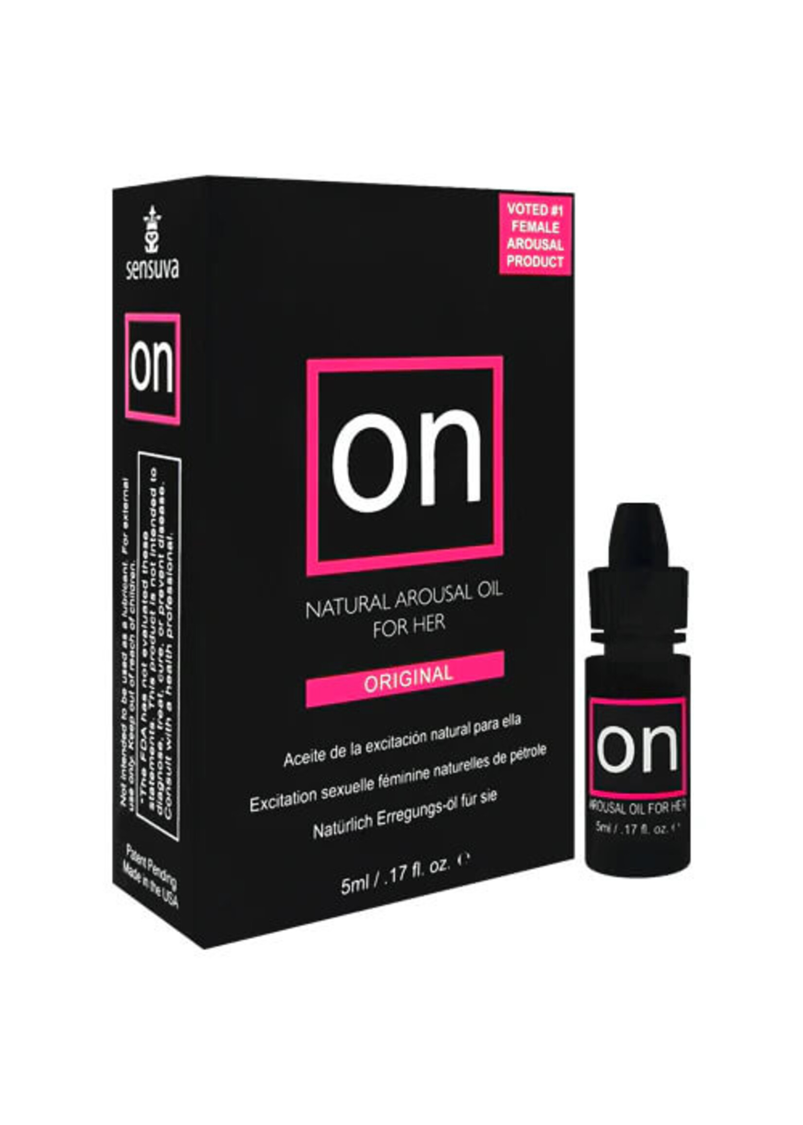 Sensuva ON for Her Arousal Oil Original 5 ml (Medium Box)