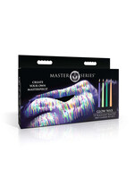 Glow Wax UV Blacklight Reactive Drip Candles Set of 4