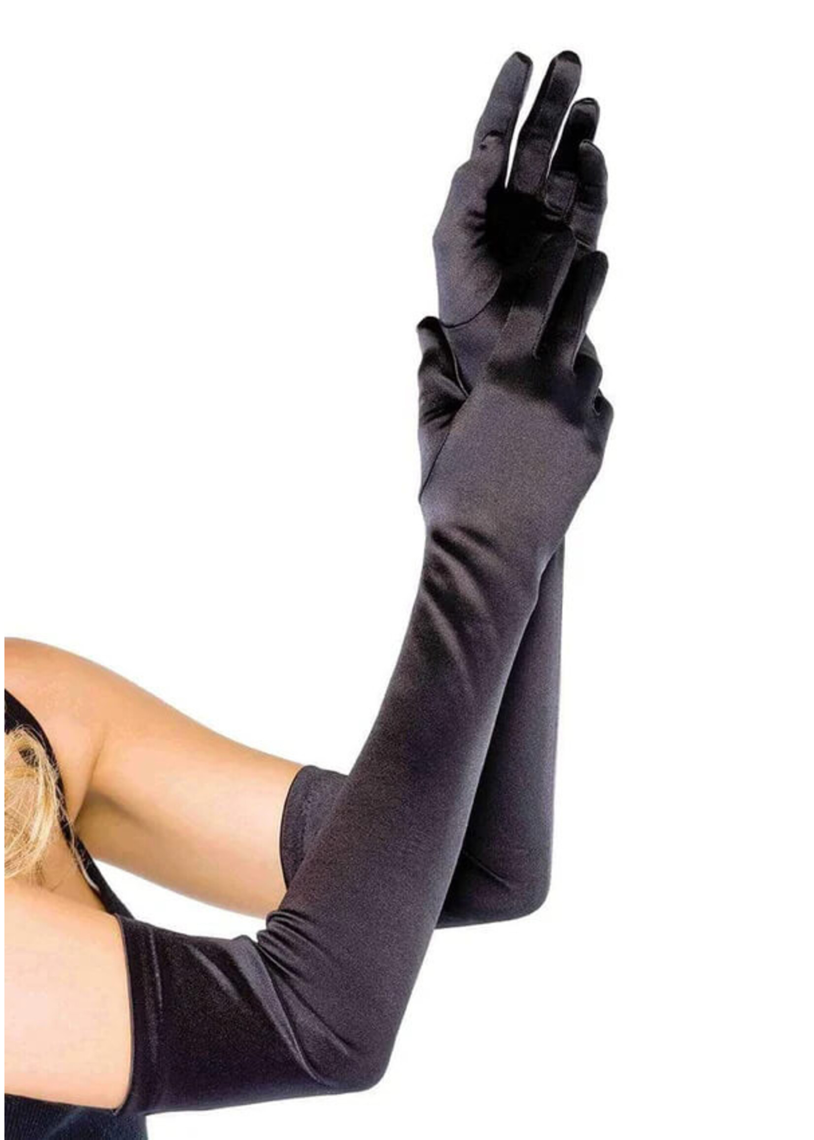 Leg Avenue Extra Long Opera Length Satin Gloves