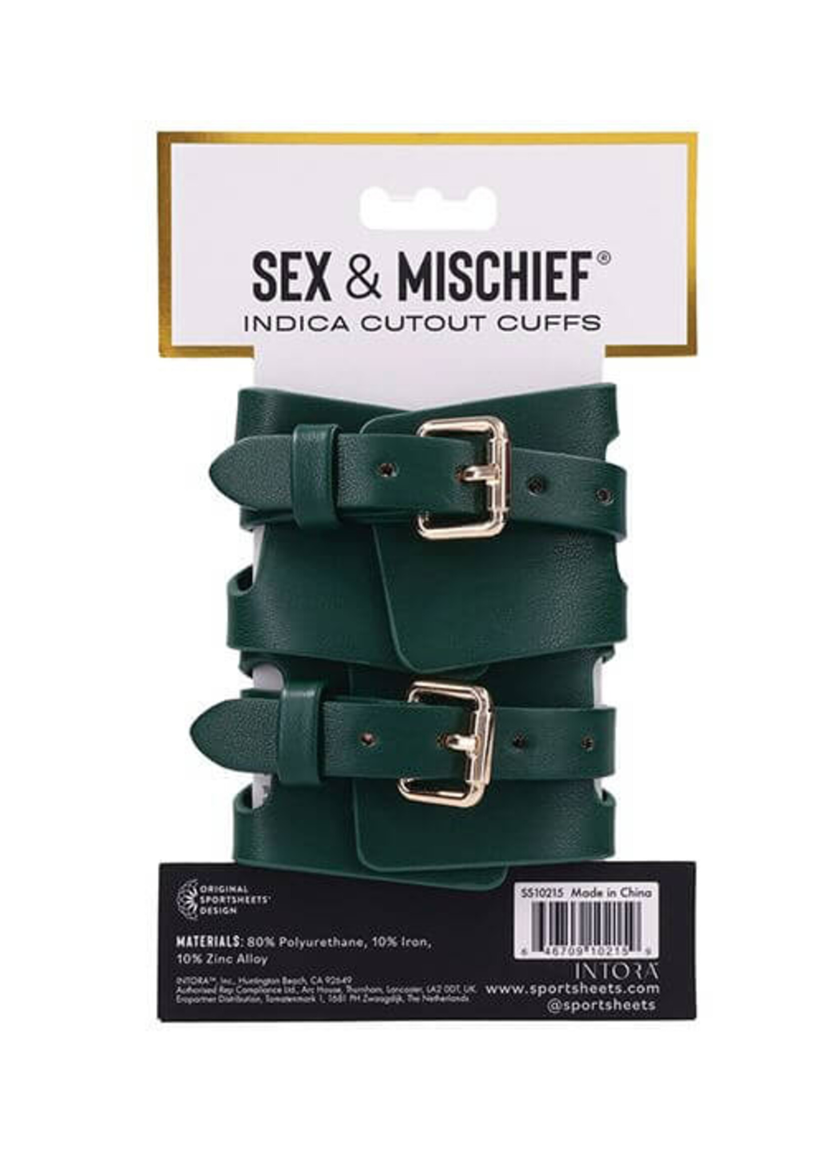 Sportsheets Sex & Mischief Indica Cutout Cuffs