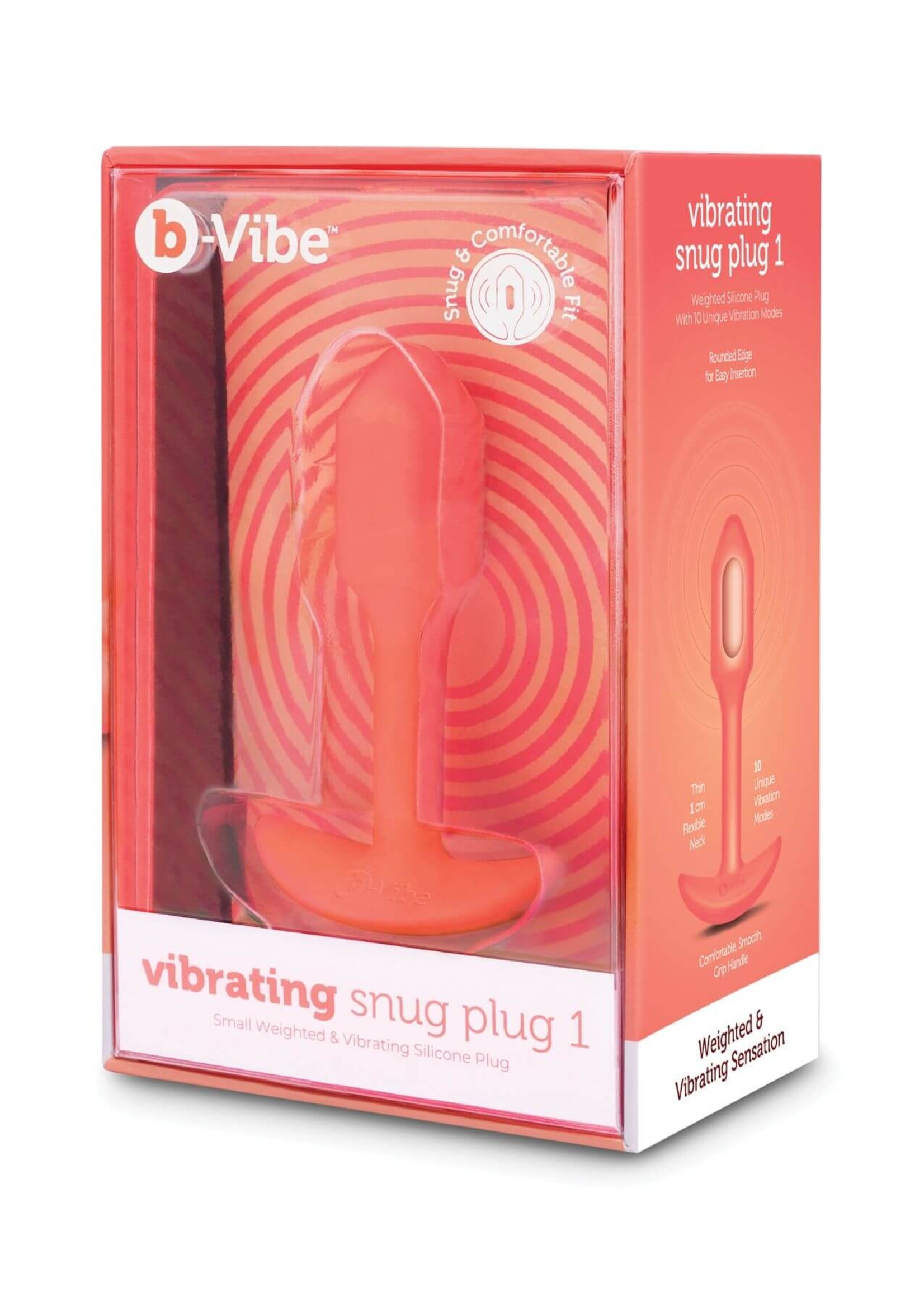 b-Vibe Vibrating Snug Plug 1 (S) - Orange