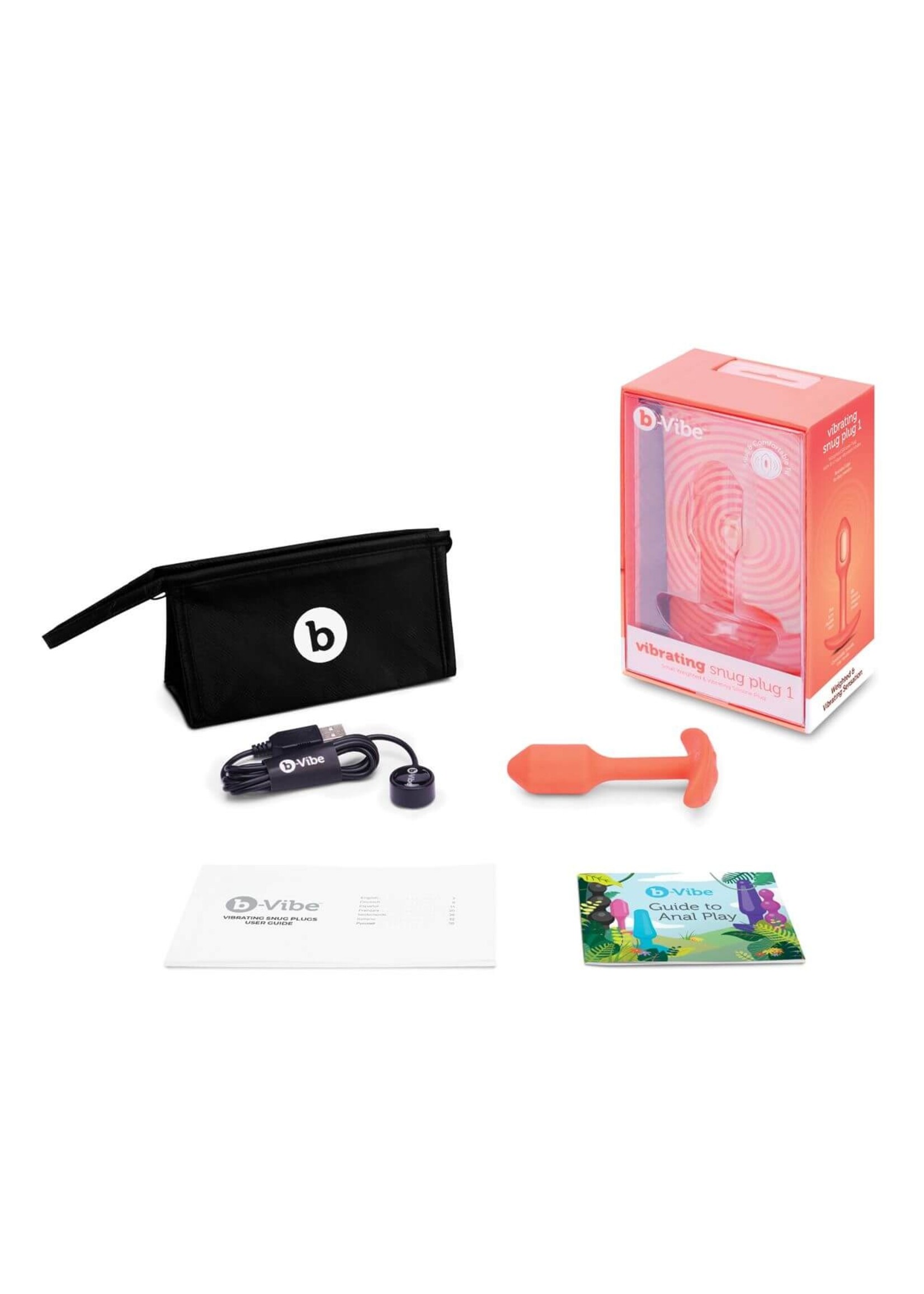 b-Vibe Vibrating Snug Plug 1 (S) - Orange