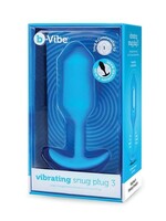 b-Vibe Vibrating Snug Plug 3 (L) - Blue