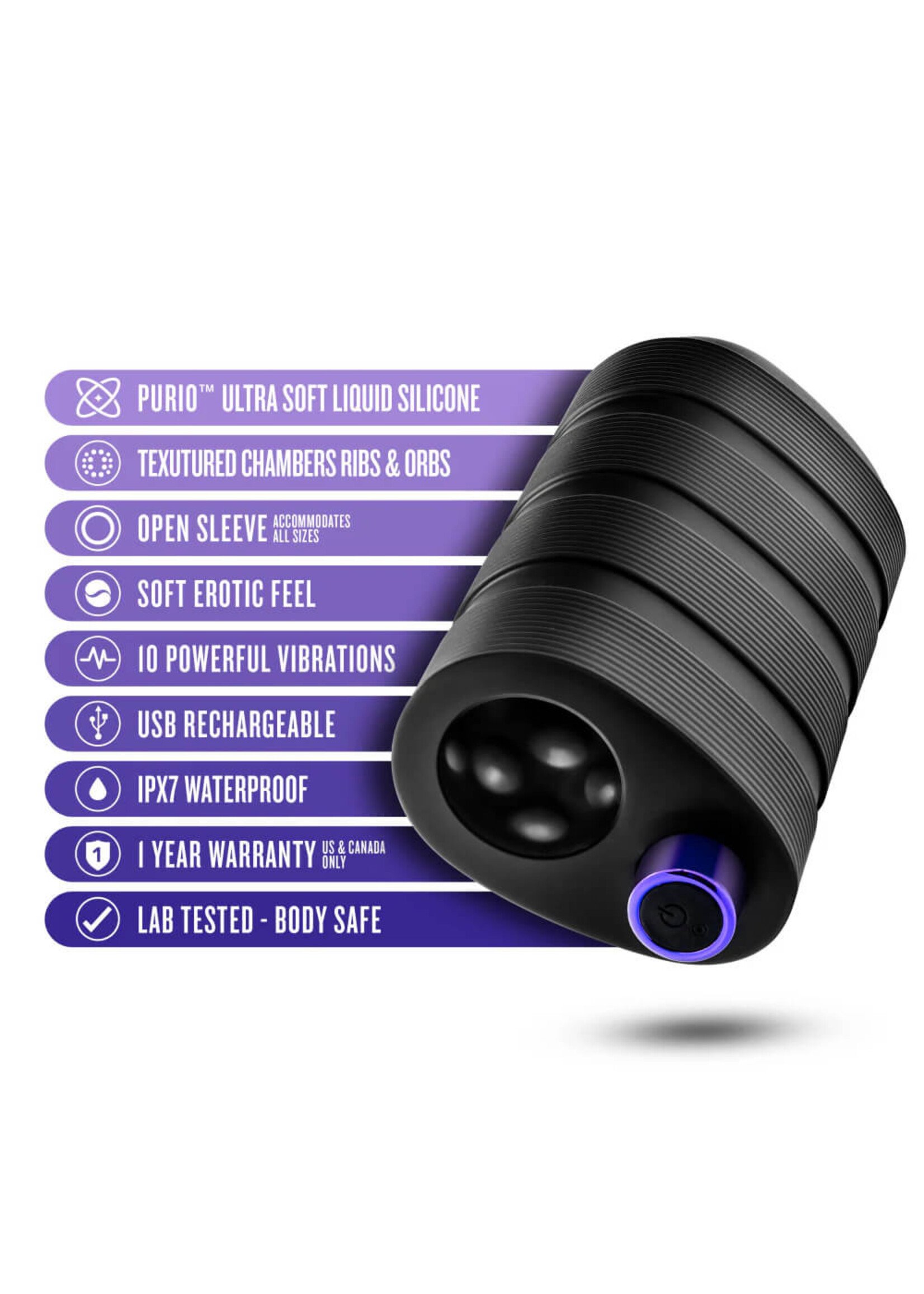 M for Men M Elite Platinum - Strōk - Black