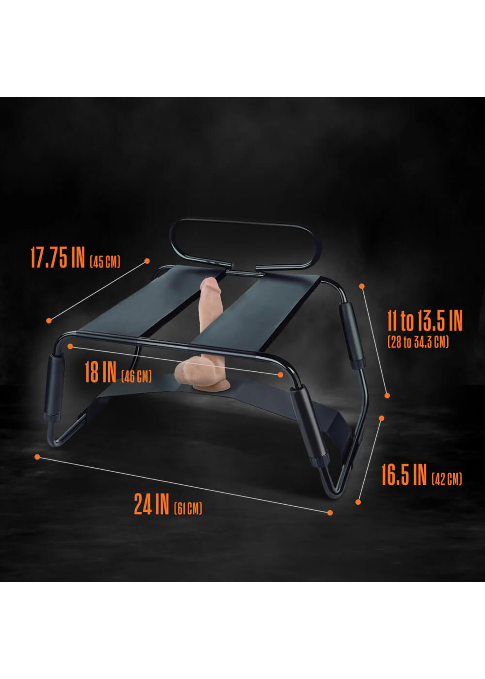 Blush Temptasia - Surrender Sex Chair - Black