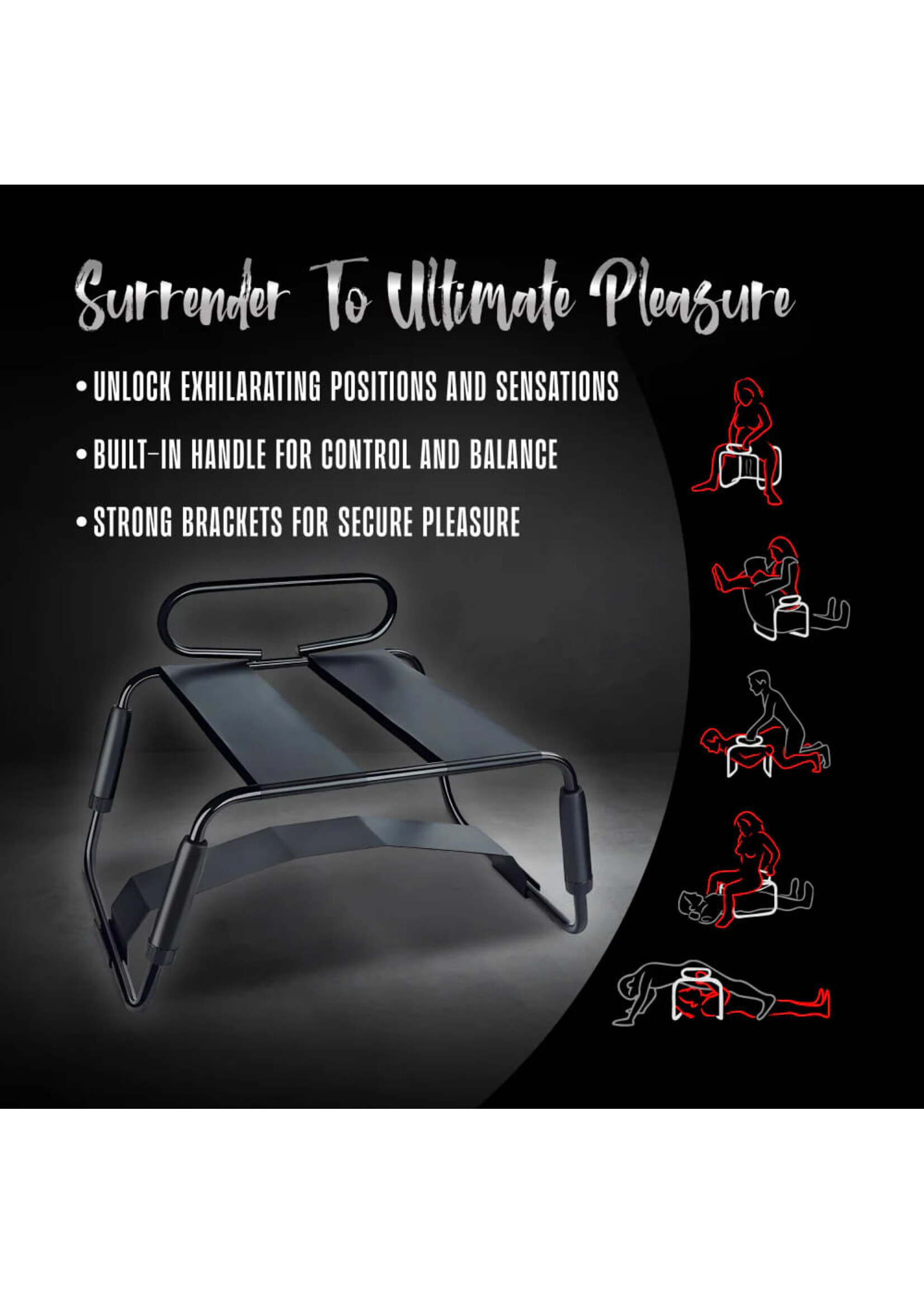 Blush Temptasia - Surrender Sex Chair - Black