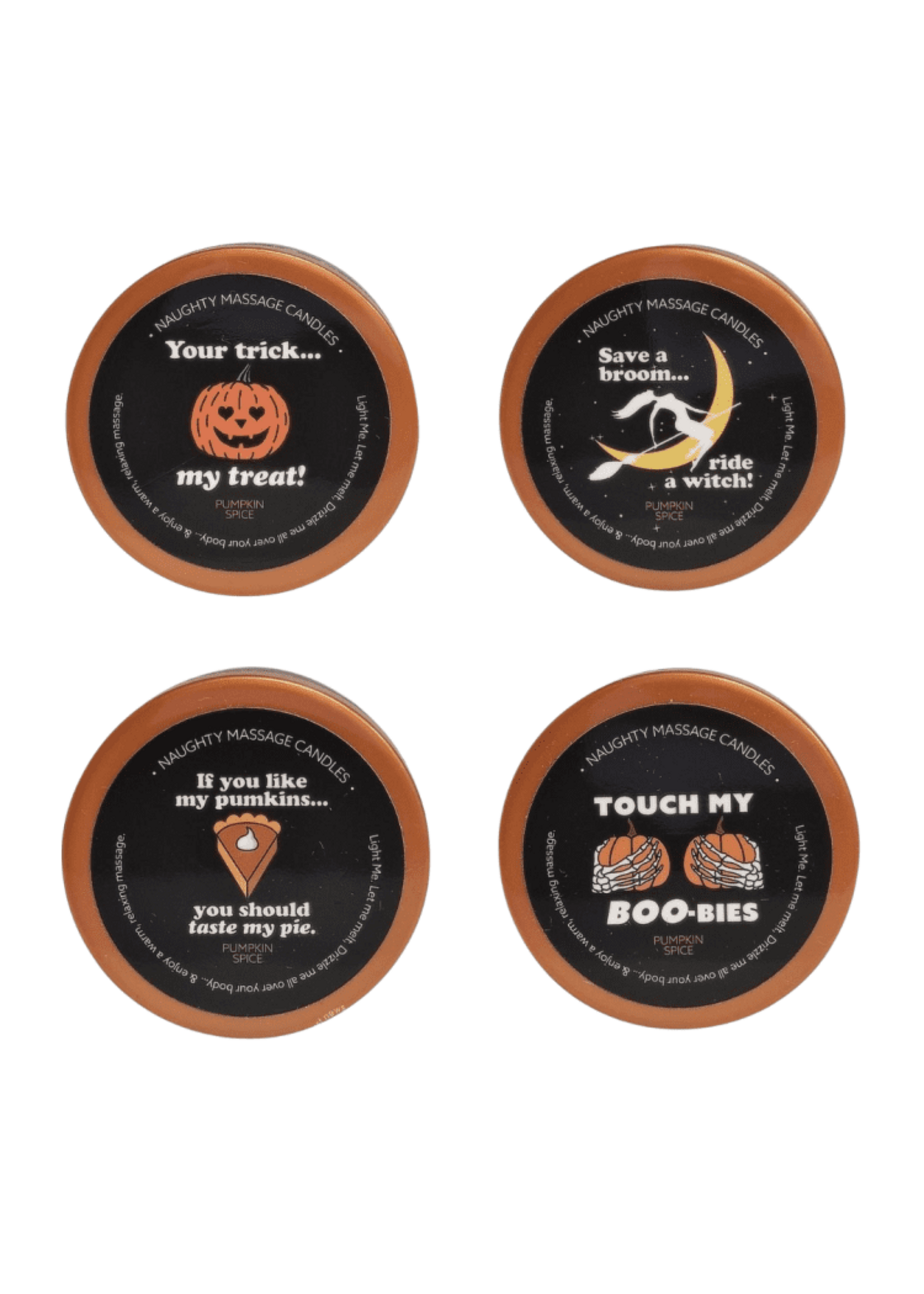 Kama Sutra Asst Halloween Pumpkin Spice Massage Candle