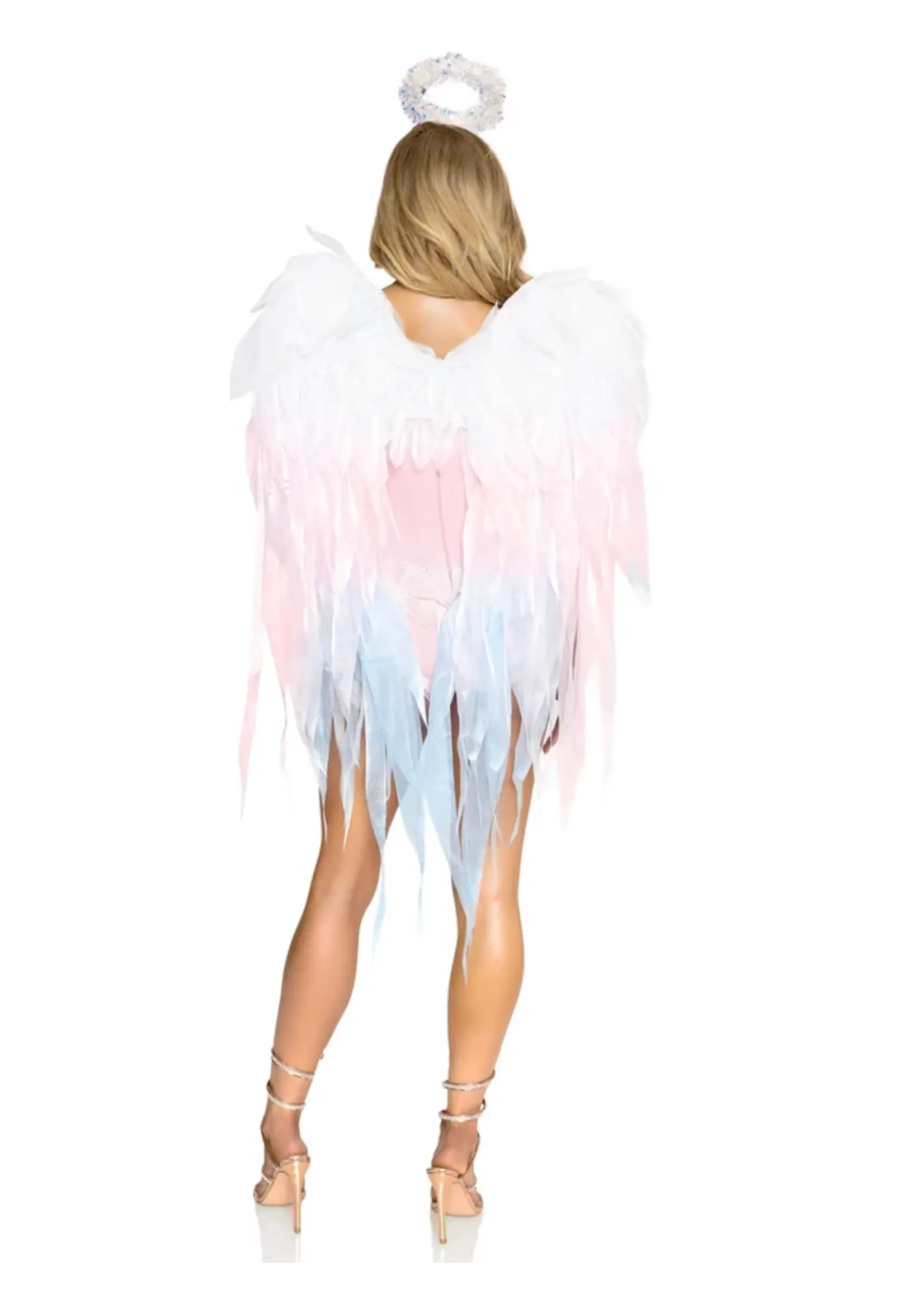 Leg Avenue 2 PC Angel Ombre Chiffon Wing Multi Color