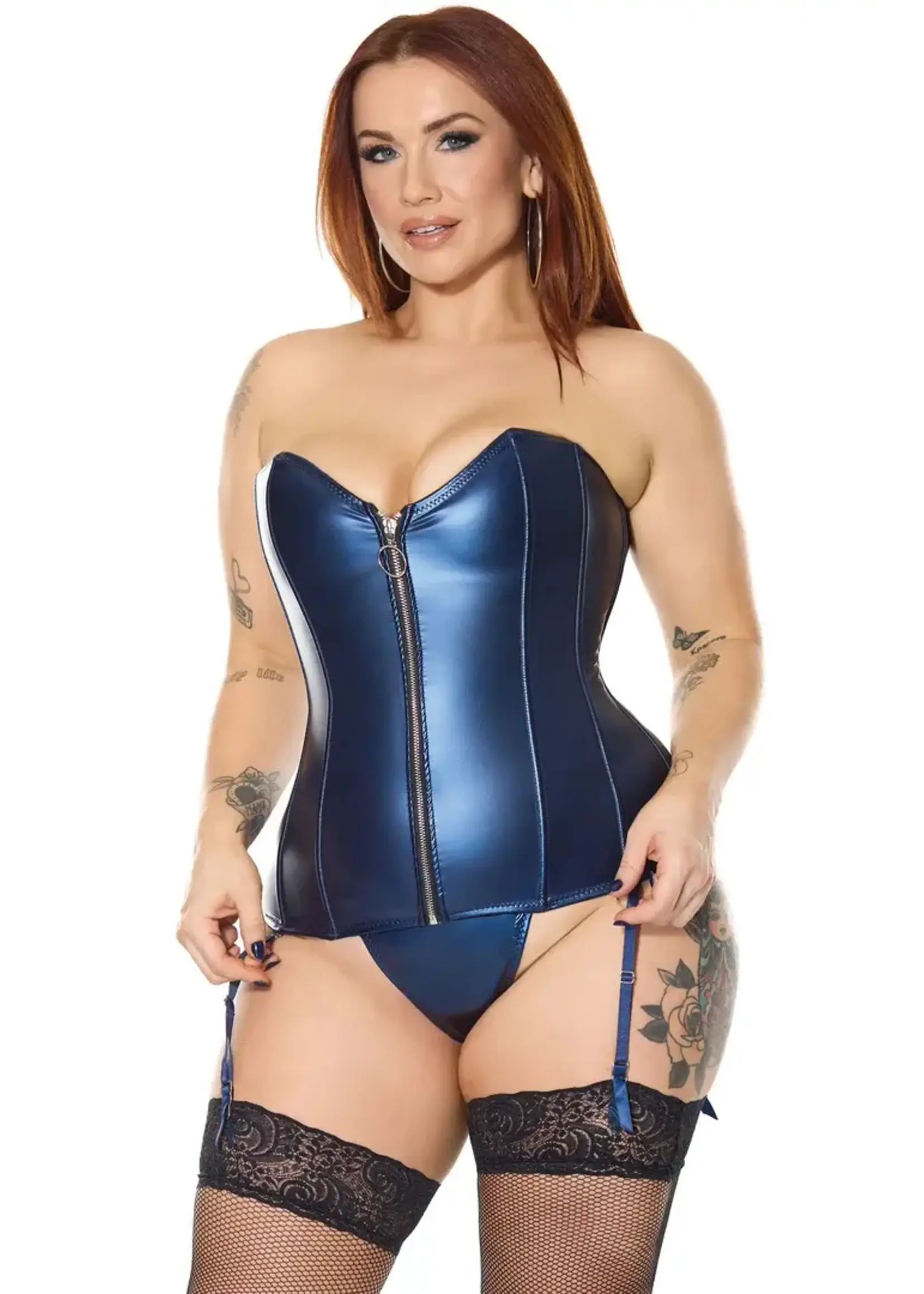 Coquette Midnight Corset & G-String