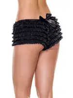 Coquette Last Tango Sparkle Booty Shorts Black OS