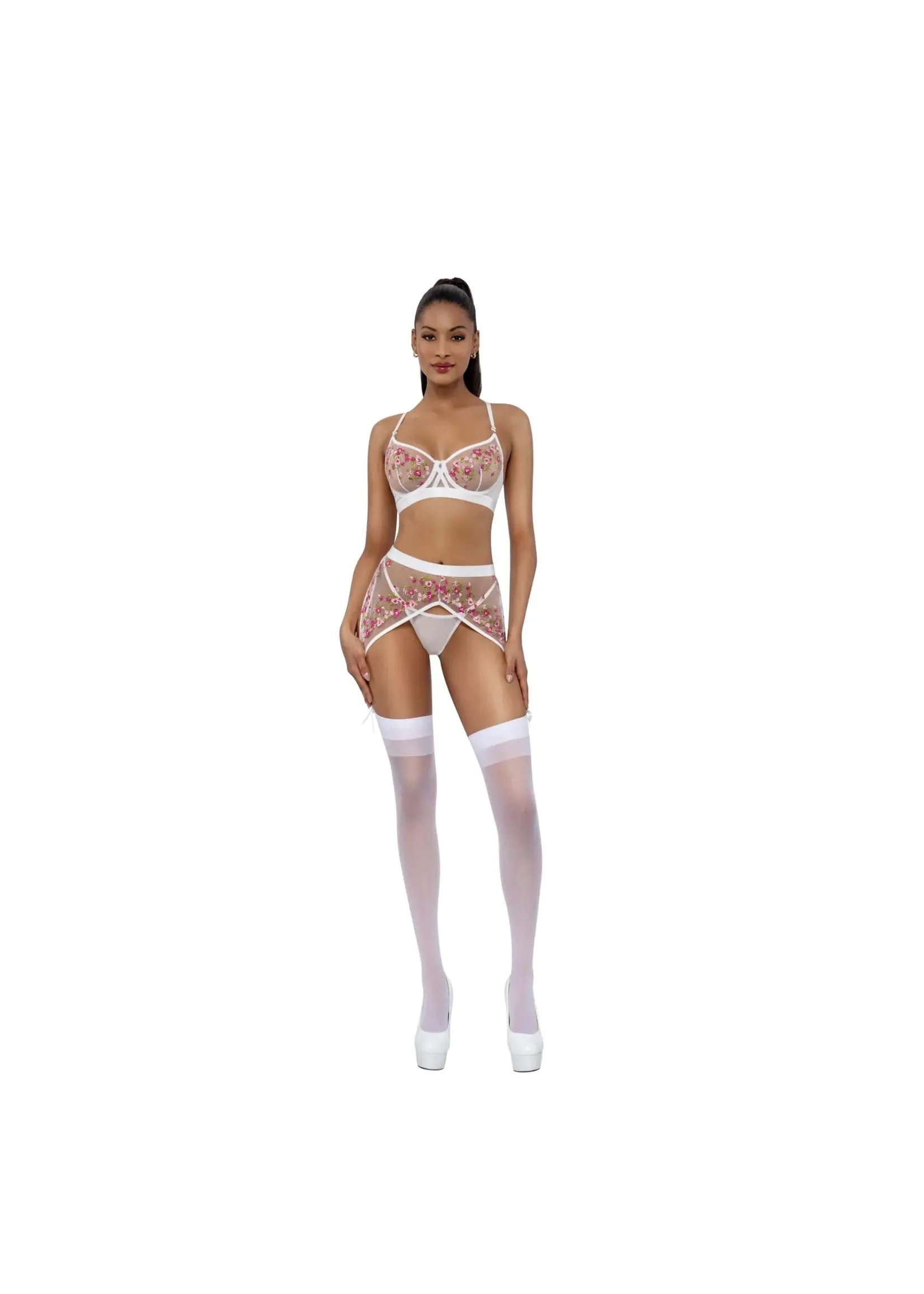 Dreamgirl DALLAS 3-PC GARTERBELT SET