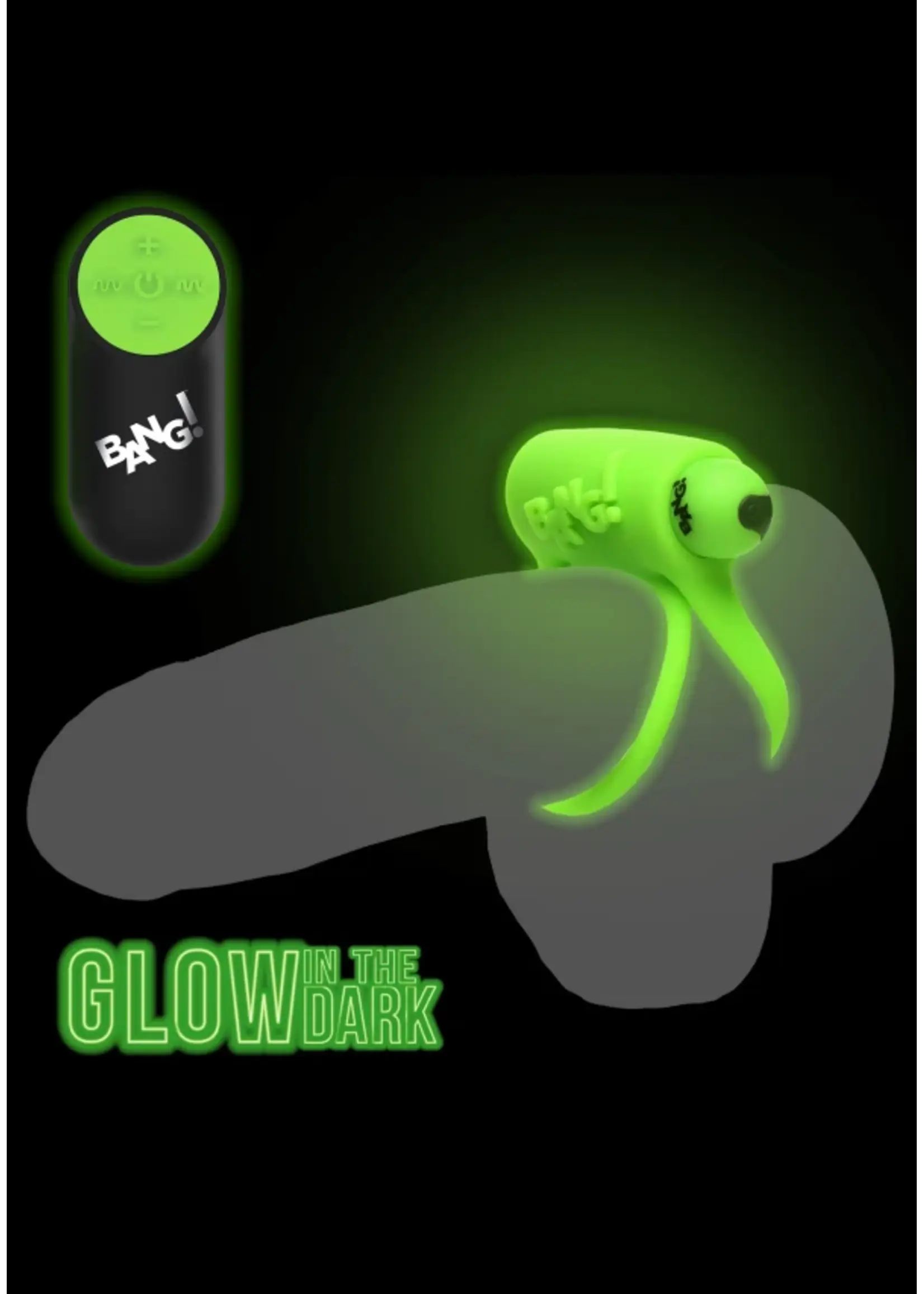 Bang 28X Glow-in-the-Dark Cock Ring w/ Remote