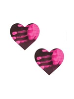 NEVA NUDE Neon Pinky Tink Temperature Reactive Heart Nipple Cover Pasties