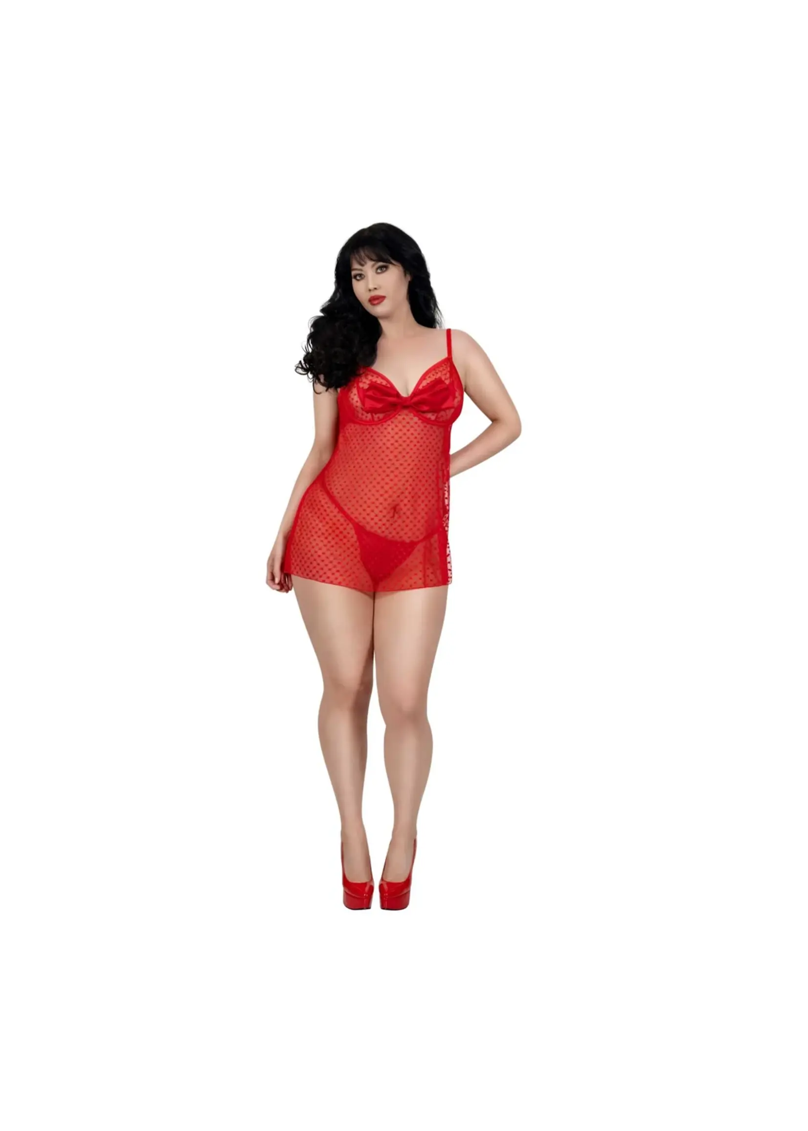 Dreamgirl Sweetheart Babydoll and G-String Plus