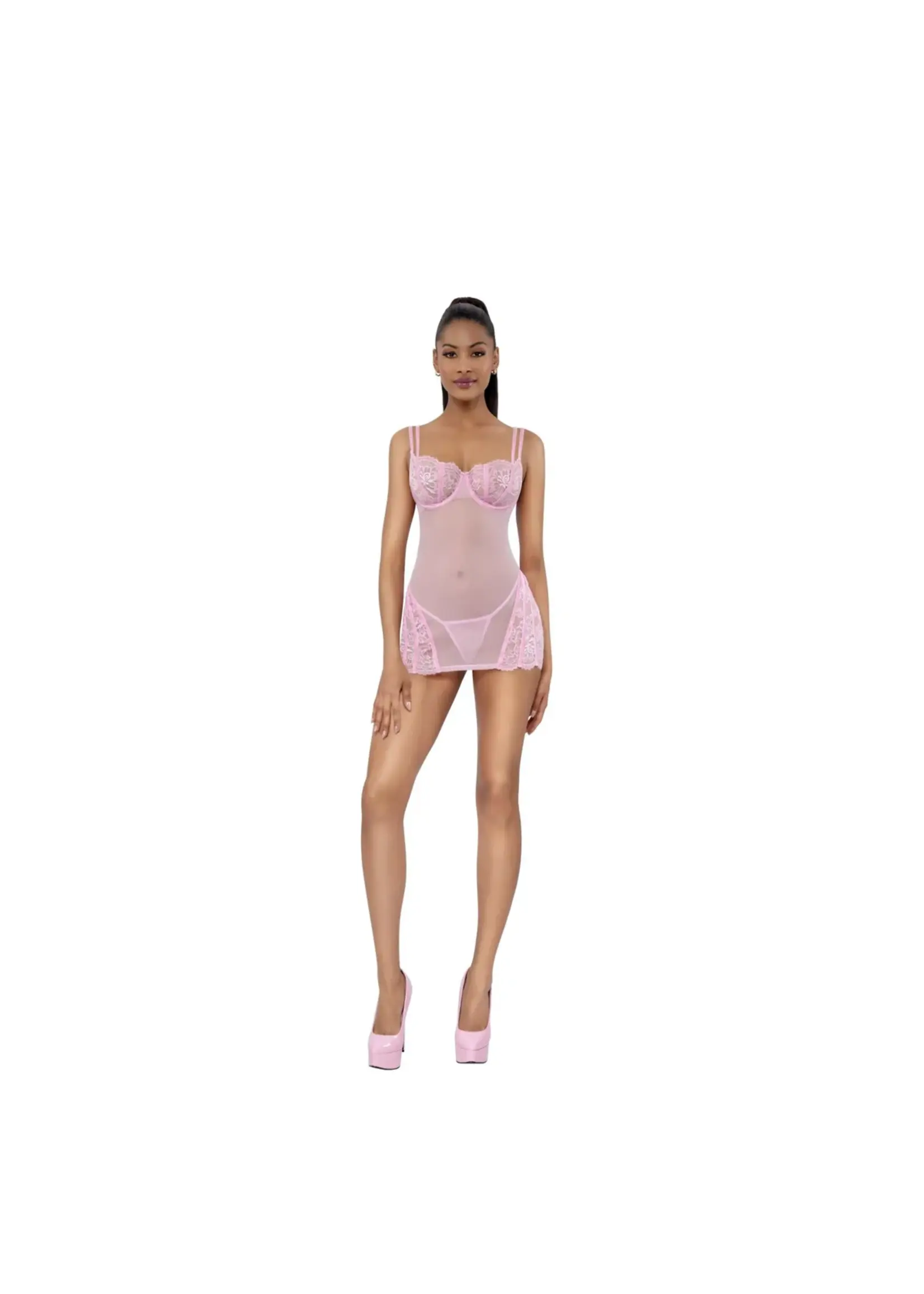 Dreamgirl Venus Chemise 2-Piece Set