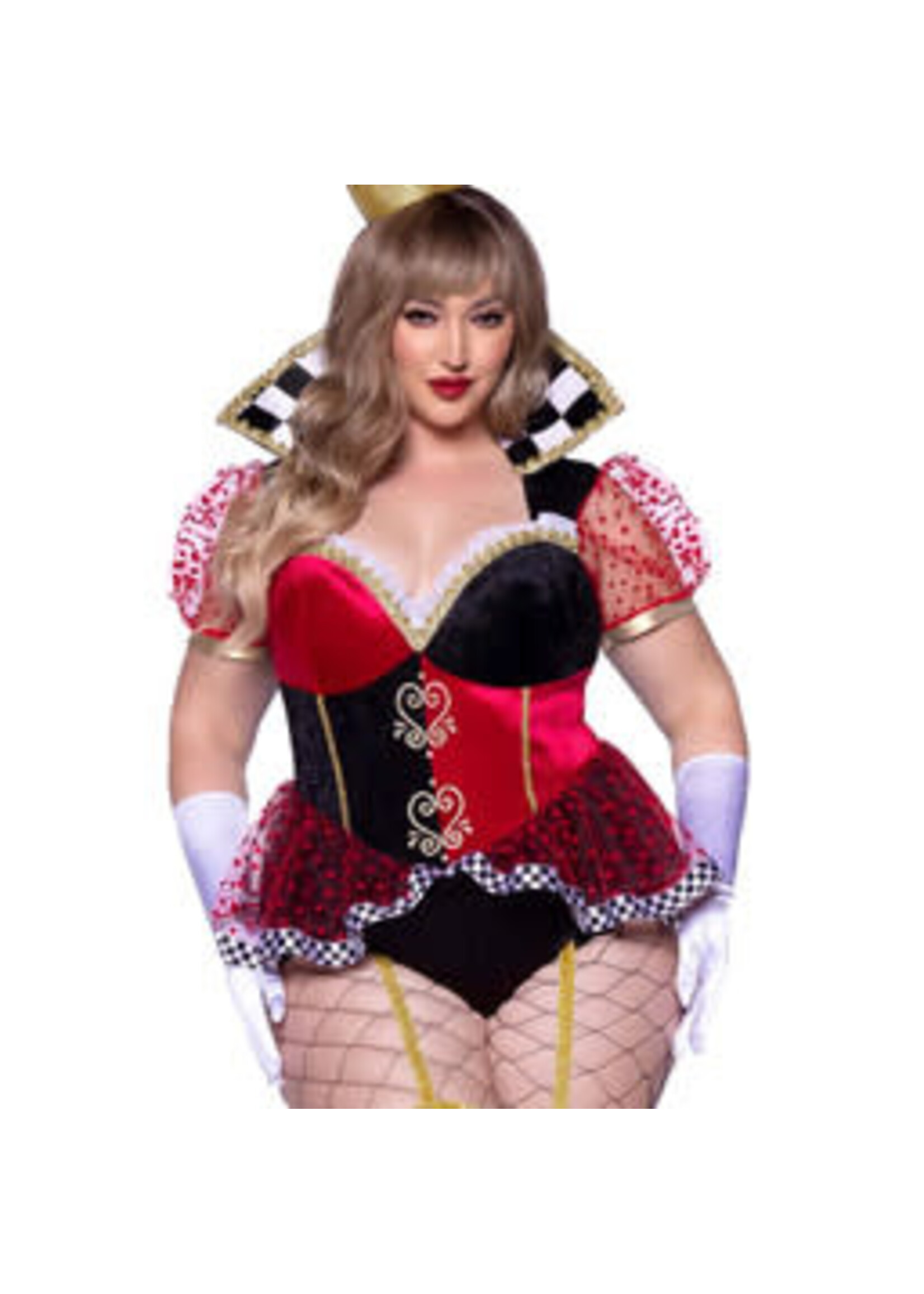 Leg Avenue 2pc Ravishing Red Queen Plus