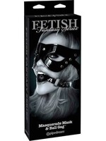 Fetish Fantasy Series Limited Edition  Masquerade Mask & Ball Gag - Black