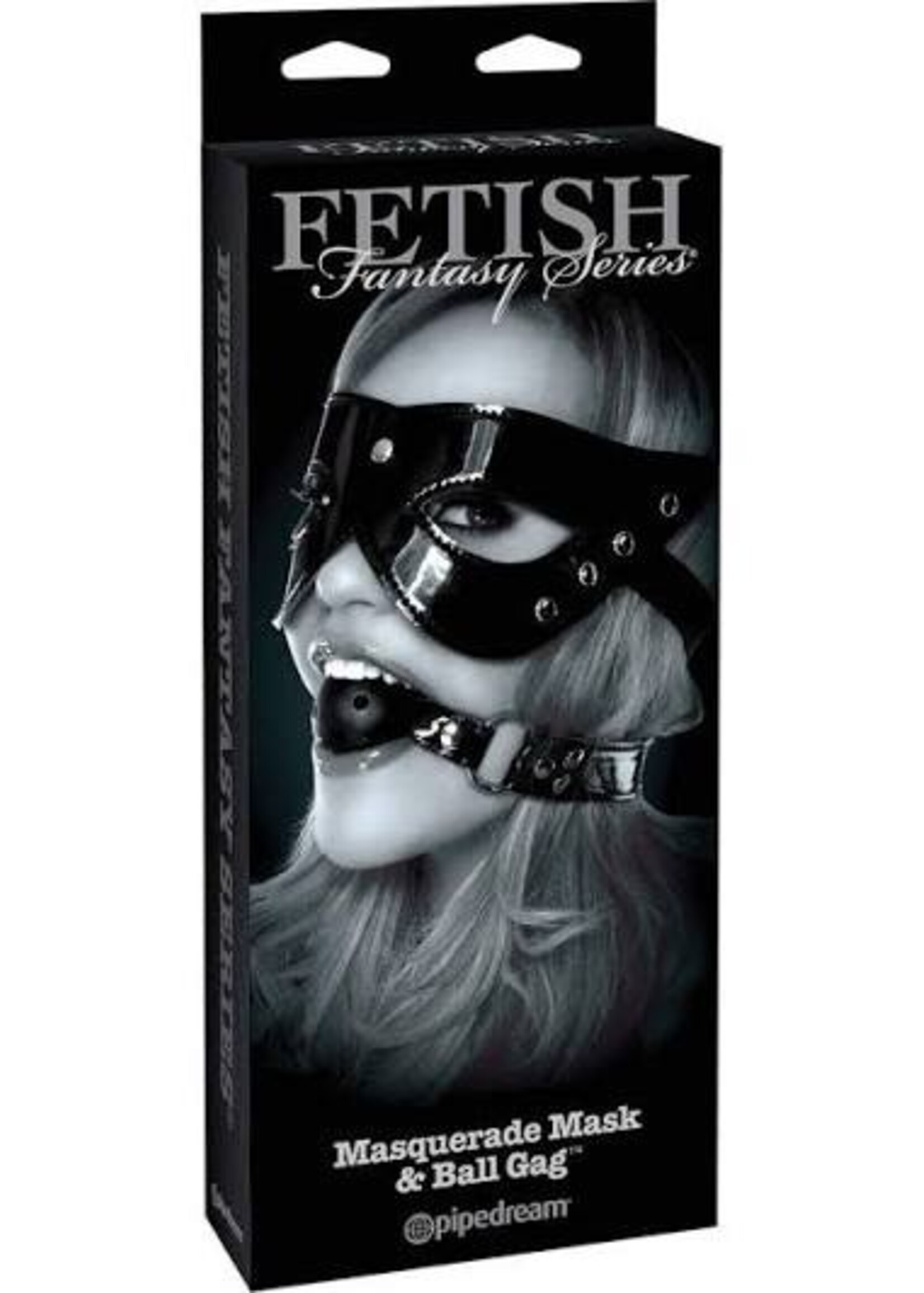 Fetish Fantasy Series Limited Edition  Masquerade Mask & Ball Gag - Black