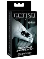 Fetish Fantasy Series Limited Edition Black Glass Ben-Wa Balls Medium - Smoke