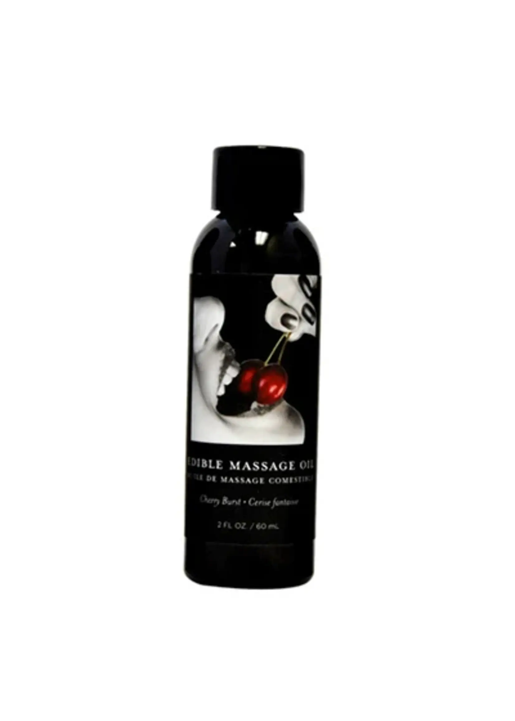 Earthly Body Edible Massage Oil 8 Oz - Cherry