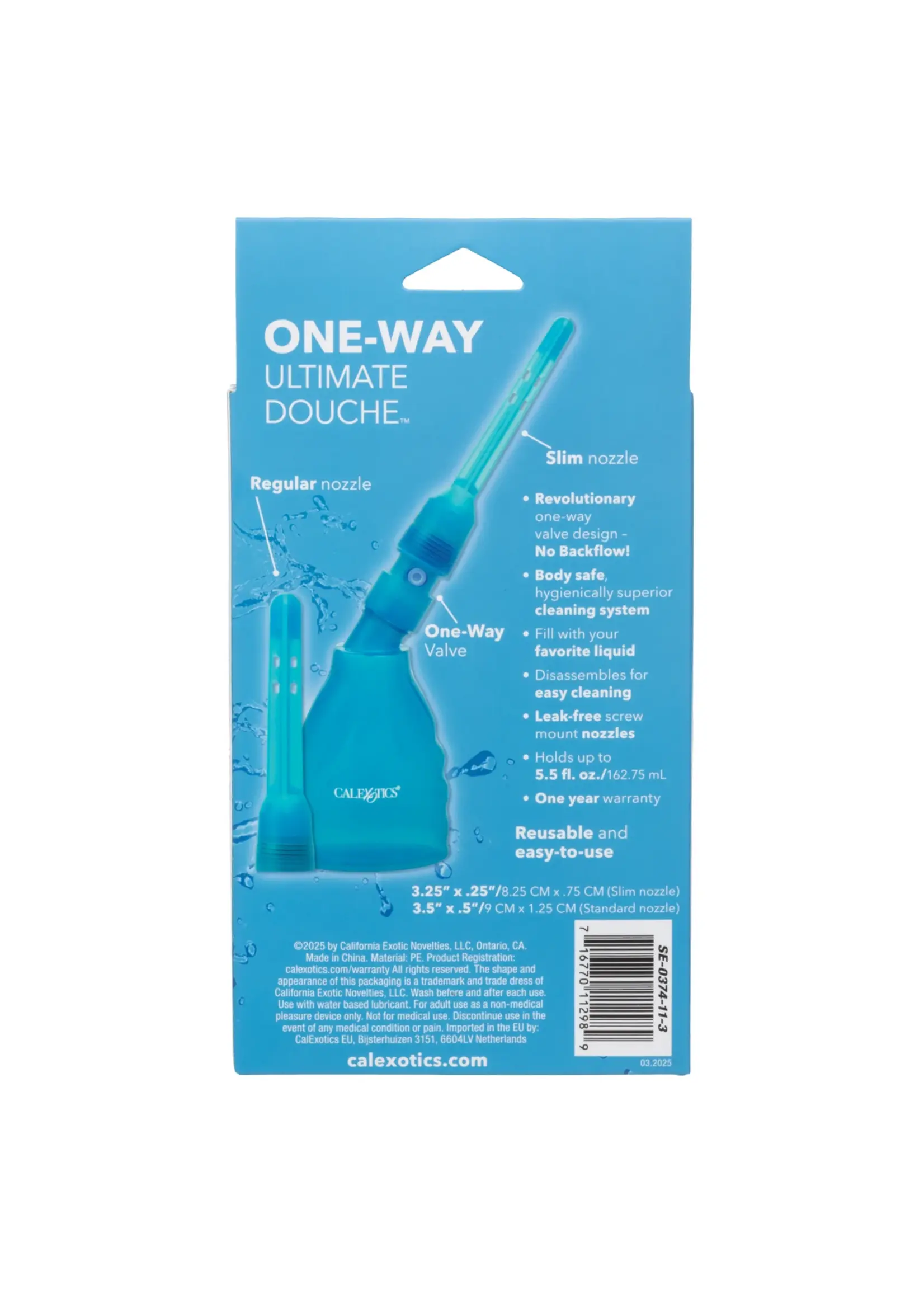 Cal Exotic Novelties ONE WAY ULTIMATE DOUCHE - BLUE