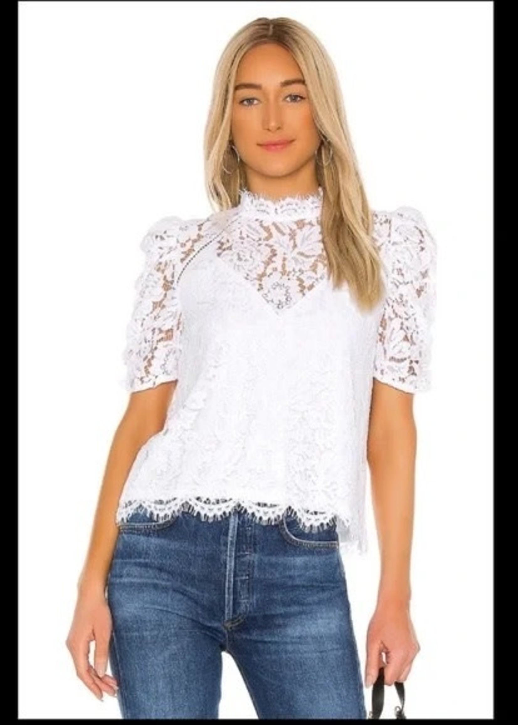 GENERATION LOVE REGINA LACE TRIM TOP