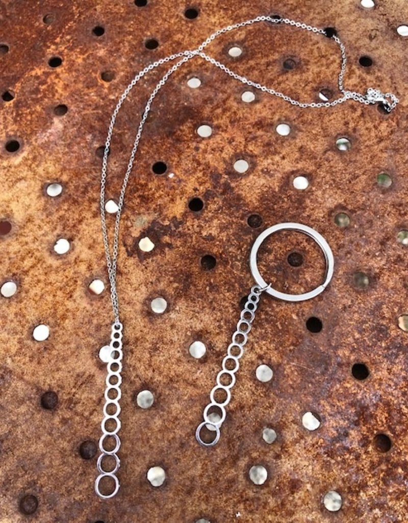 Stainless Needle Gauge Key Ring